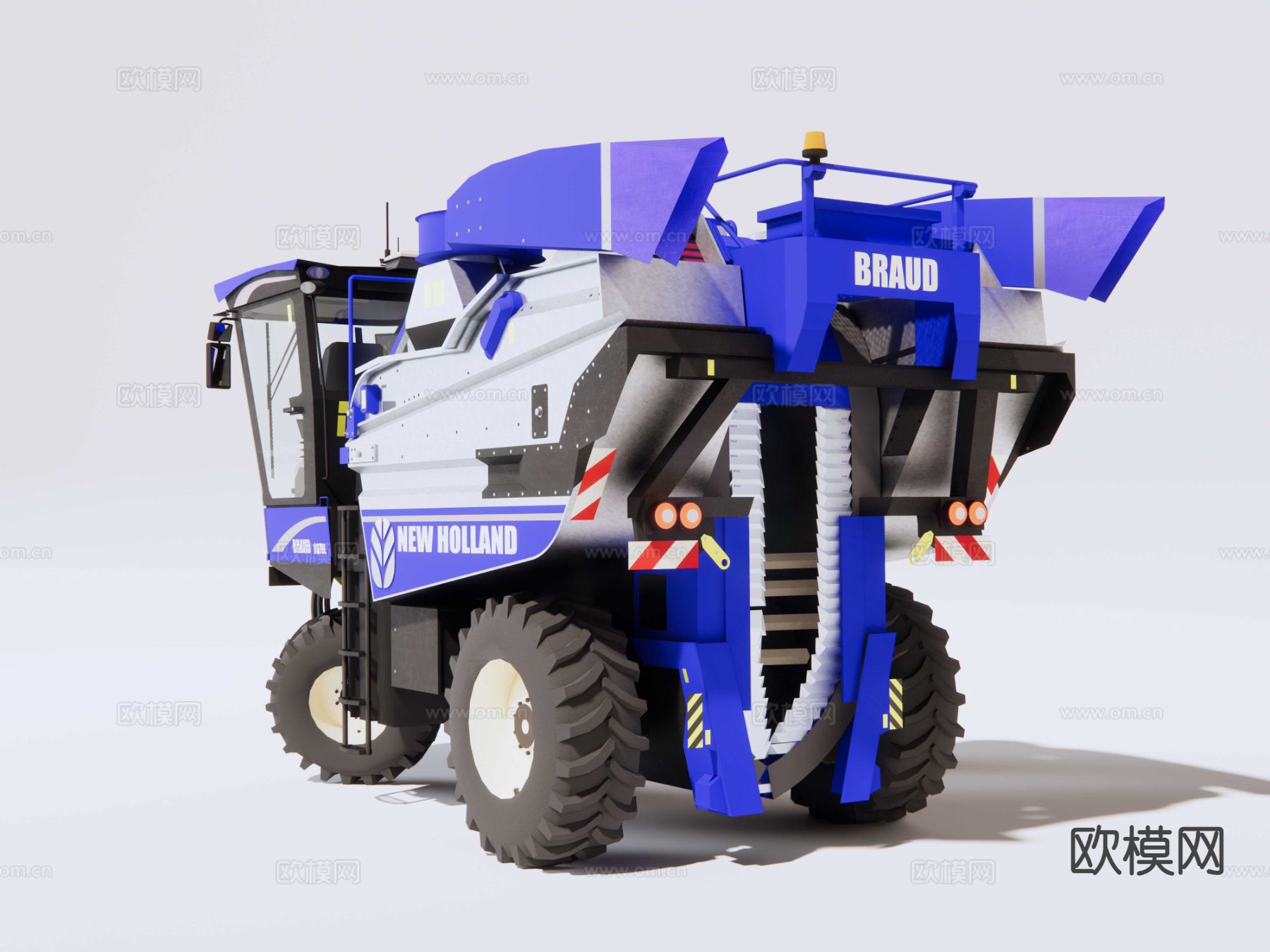 联合收割机su模型下载（渲染图3）