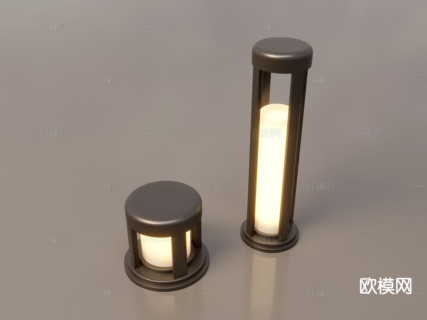 中式户外灯 景观灯 草坪灯 庭院灯3d模型下载