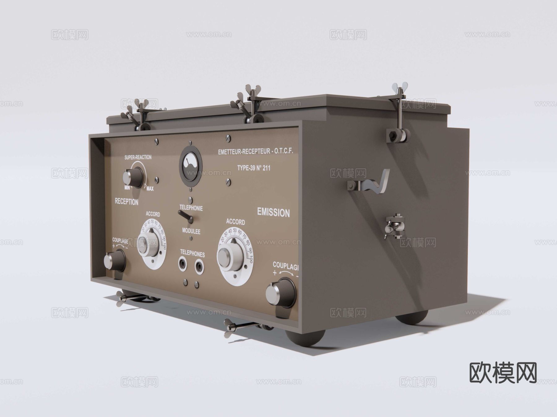无线电接受发射器su模型下载（渲染图3）