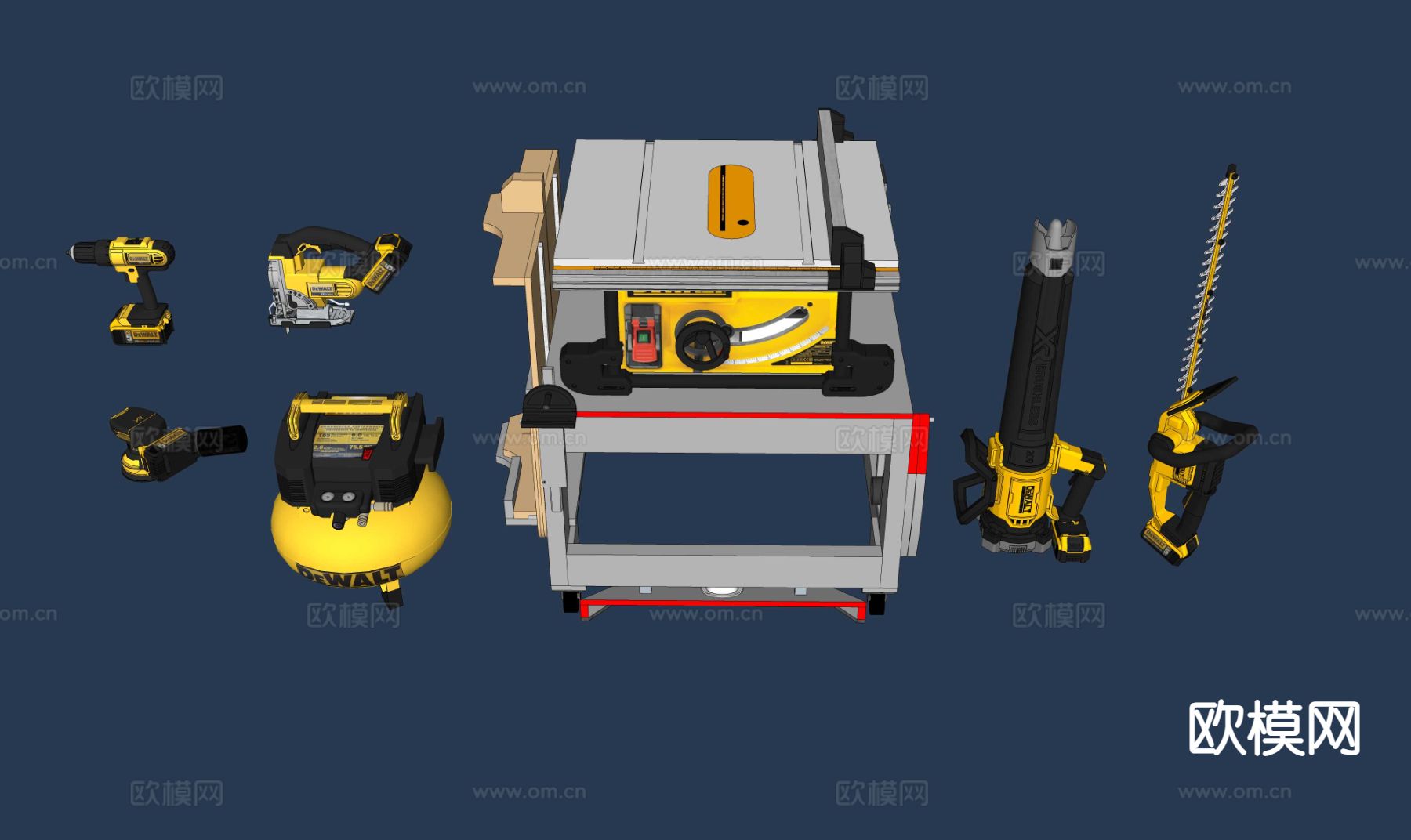 工业设备 机械设备 木工su模型下载（渲染图1）