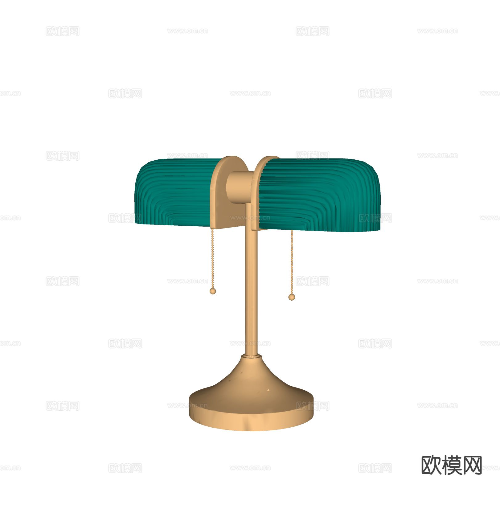 现代轻奢台灯su模型下载（渲染图1）