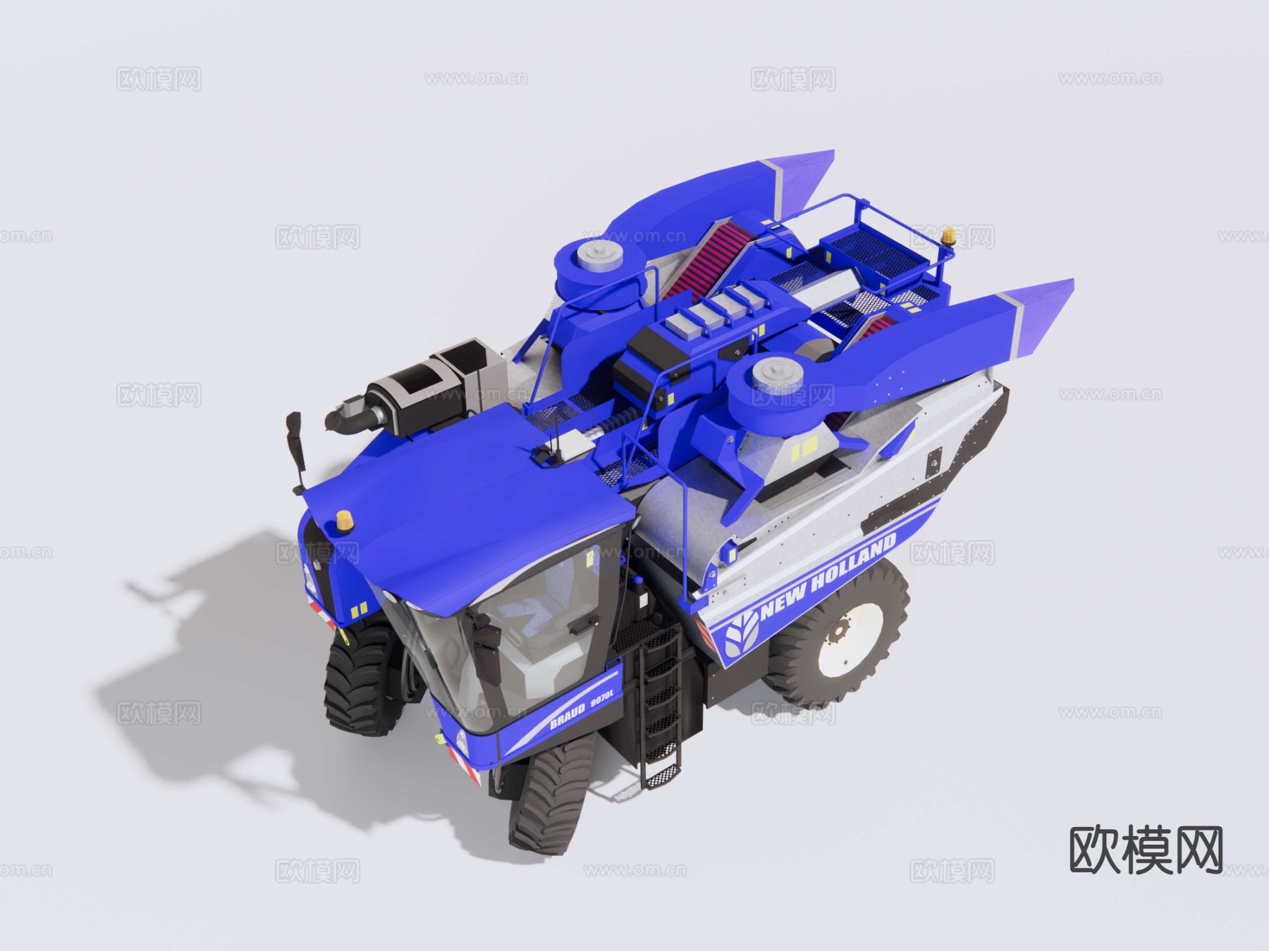 联合收割机su模型下载（渲染图5）