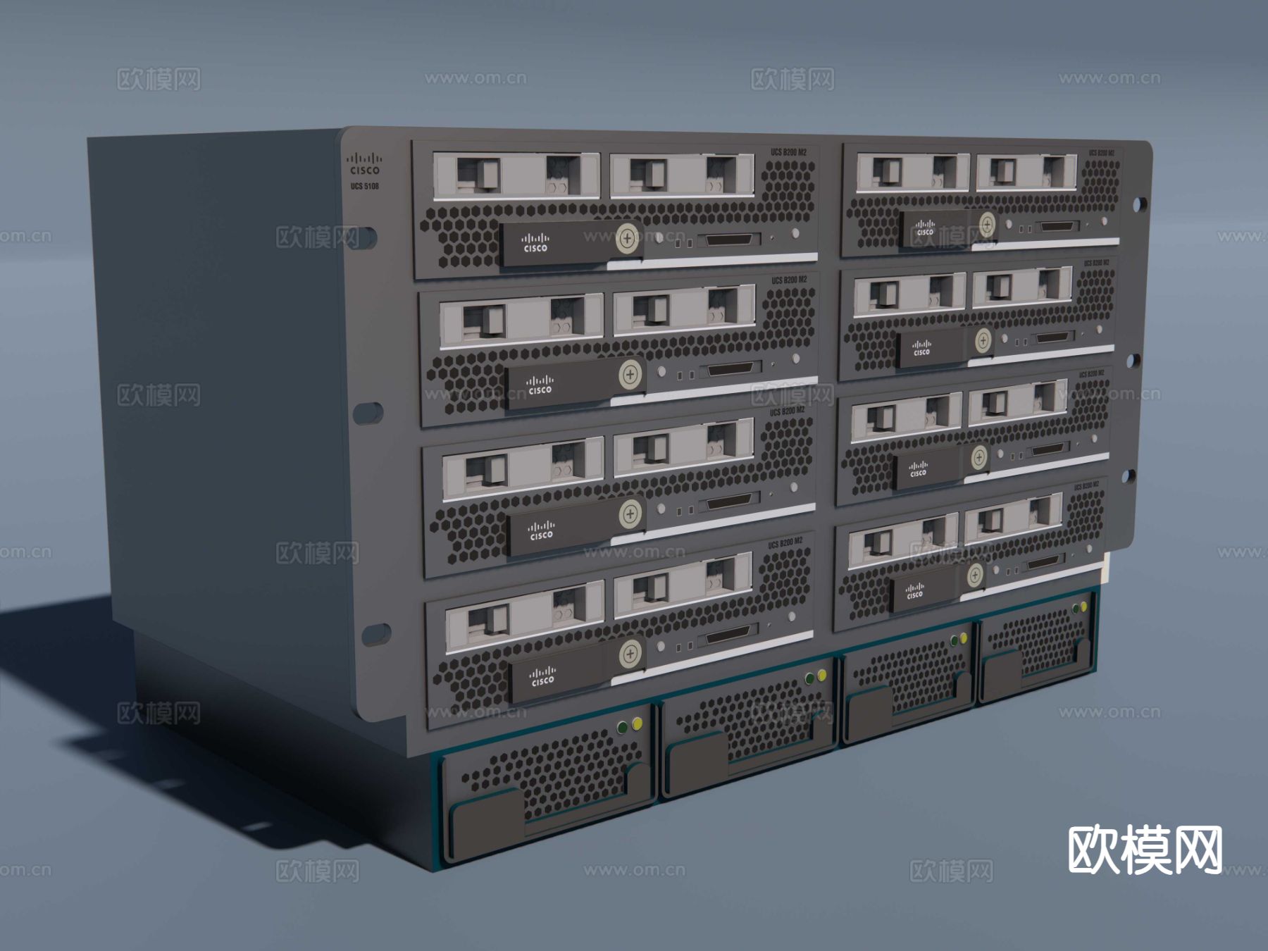 机房服务器 储存器su模型下载（渲染图2）