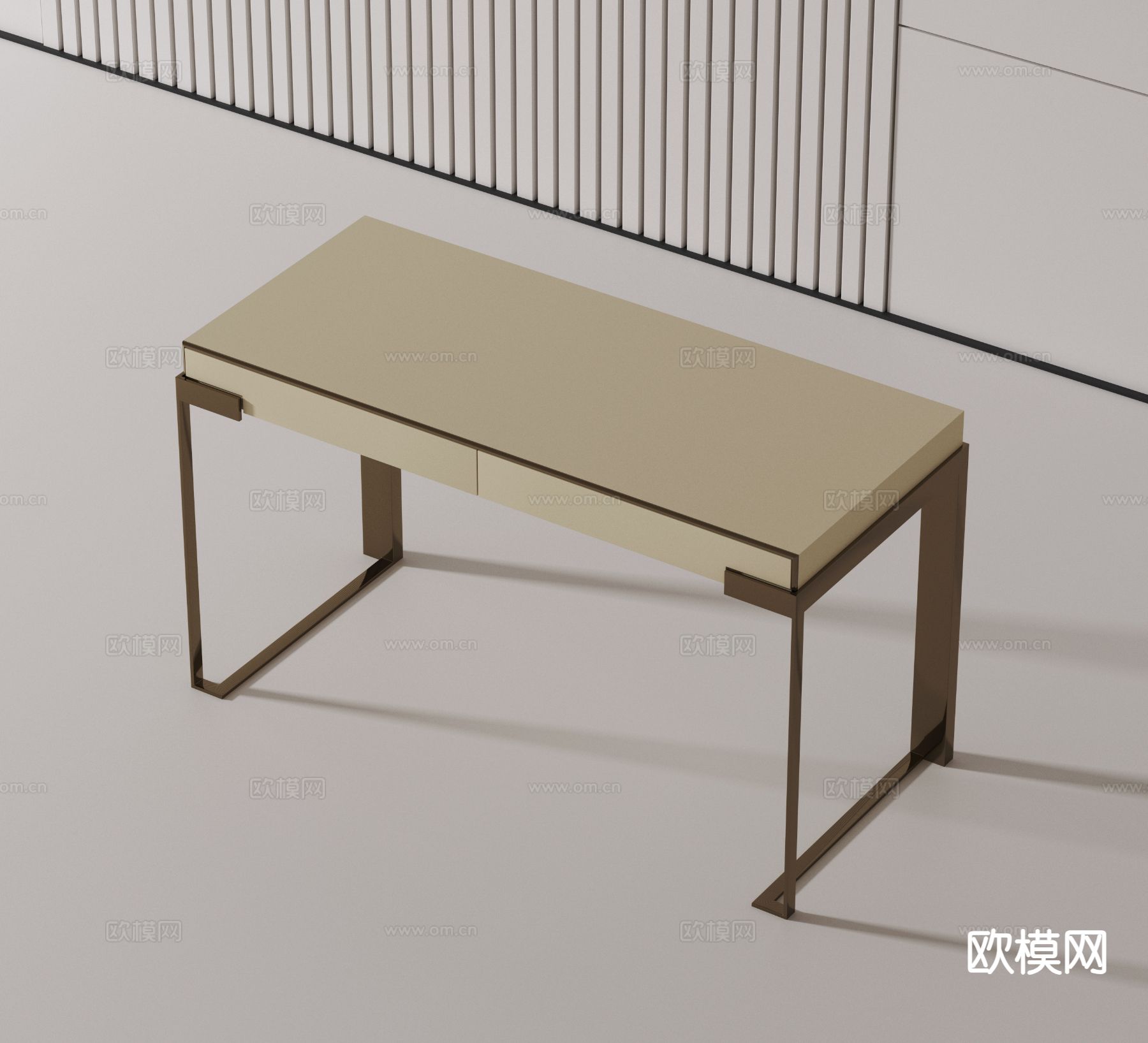 现代办公桌 书桌 书台3d模型