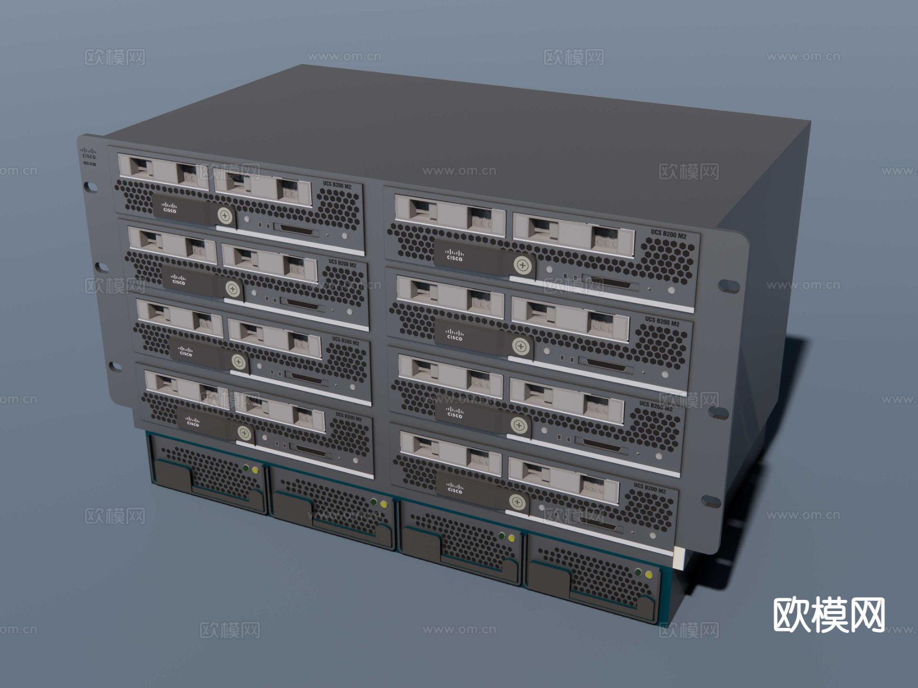 机房服务器 储存器su模型下载（渲染图3）