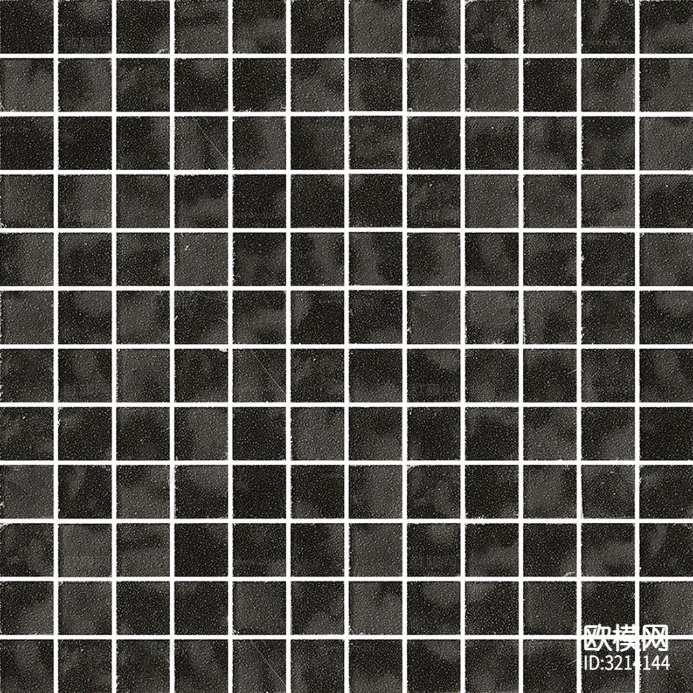 黑色马赛克瓷砖贴图下载