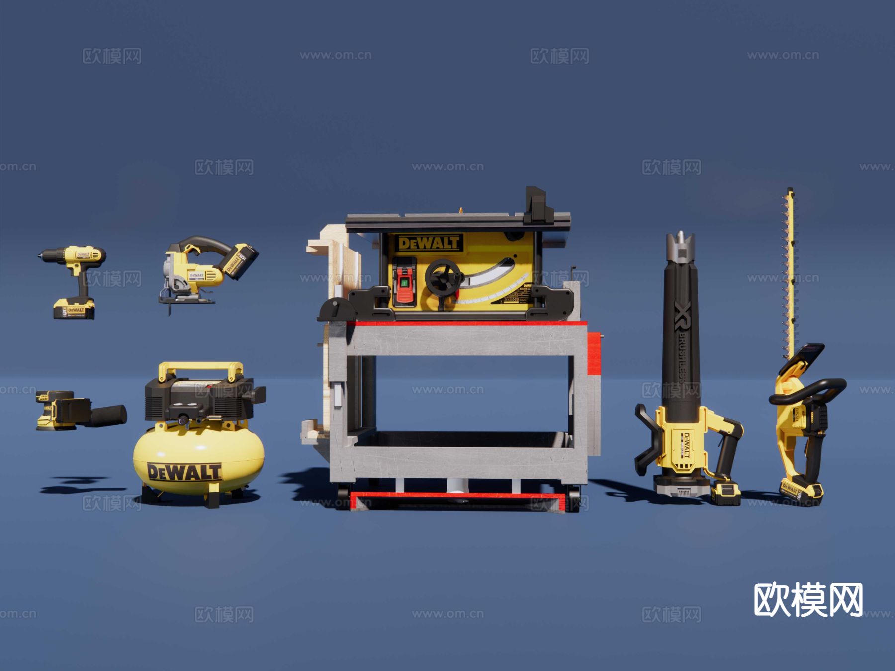 工业设备 机械设备 木工su模型下载（渲染图6）