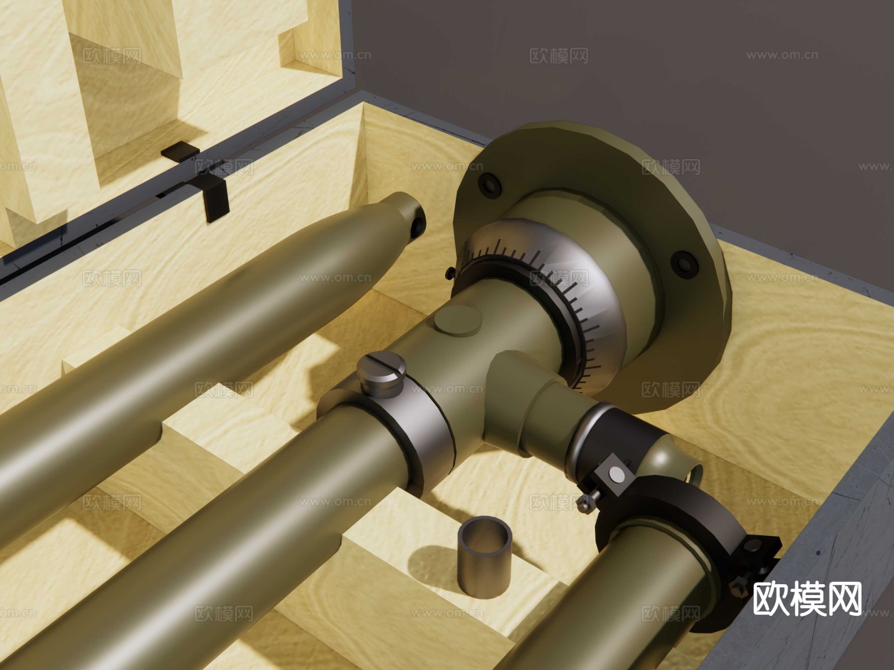 潜望镜 战壕观瞄镜su模型下载（渲染图3）