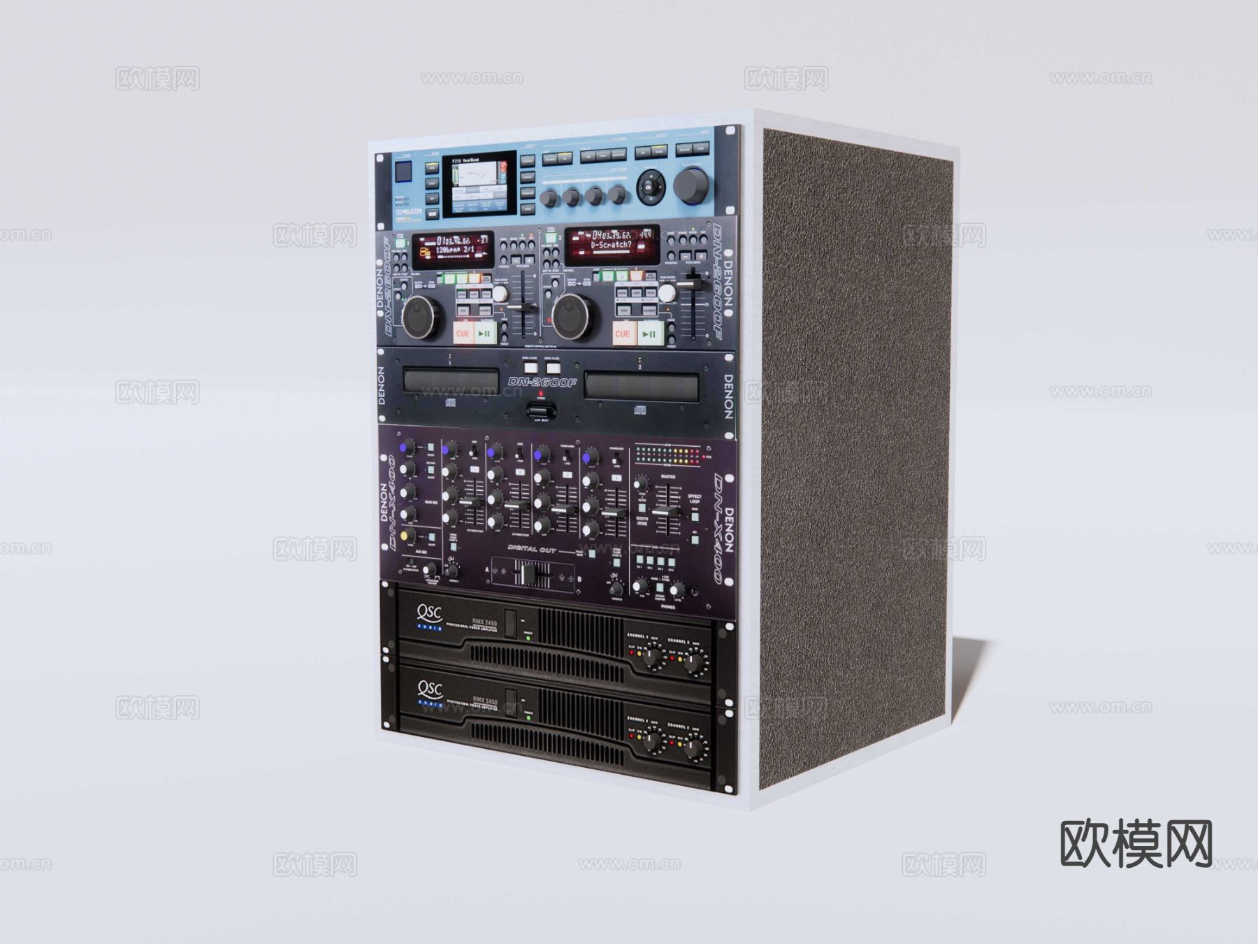 立式音响 音箱su模型下载（渲染图2）