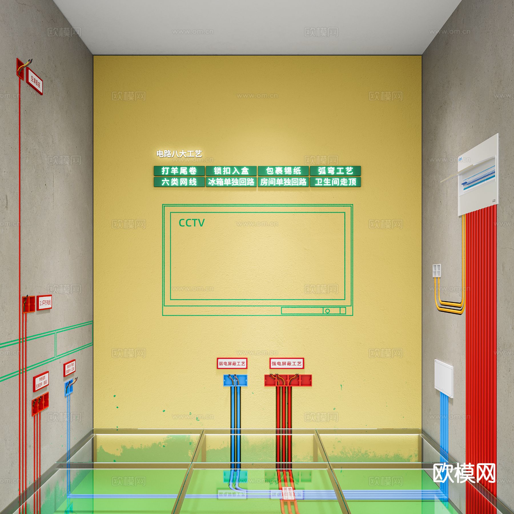 工艺展厅 线路展厅3d模型