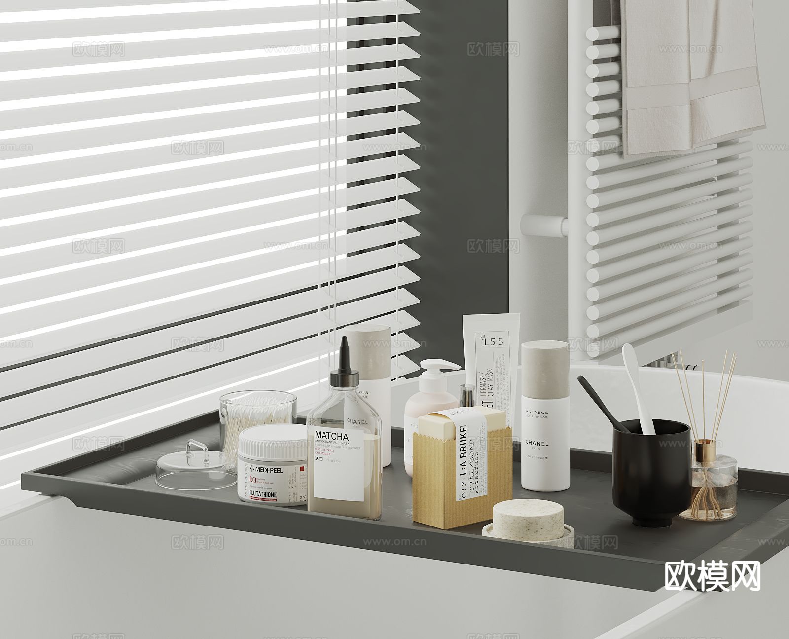 洗浴用品 洗发水 沐浴露 香皂su模型下载（渲染图2）