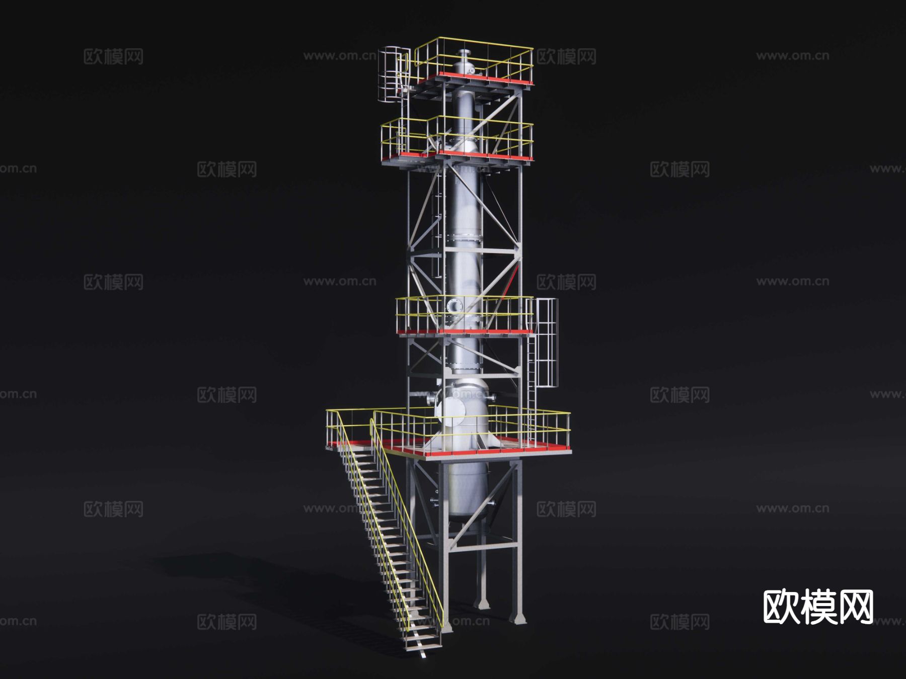 大型反应釜su模型下载（渲染图5）