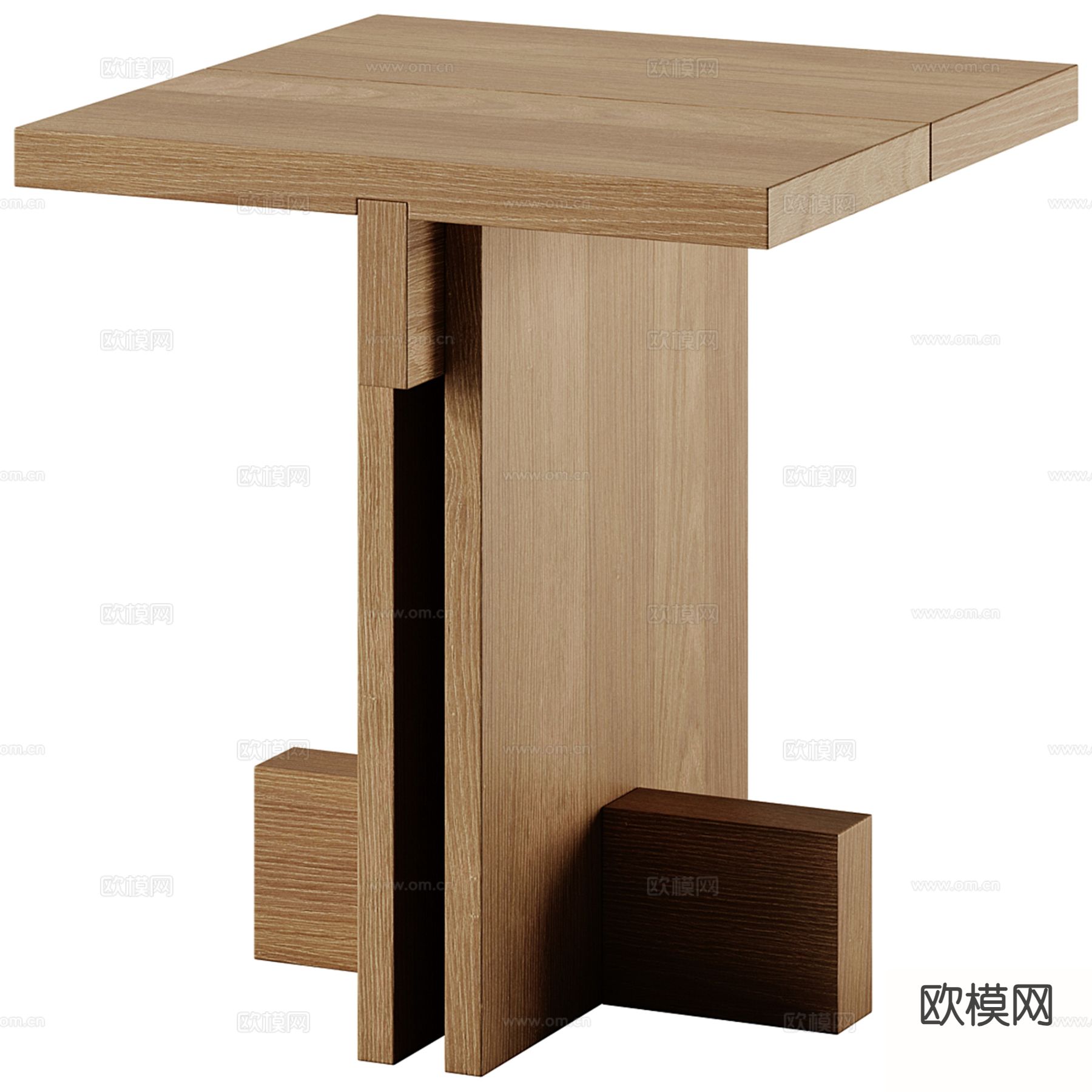 侘寂风边几 圆几 角几su模型