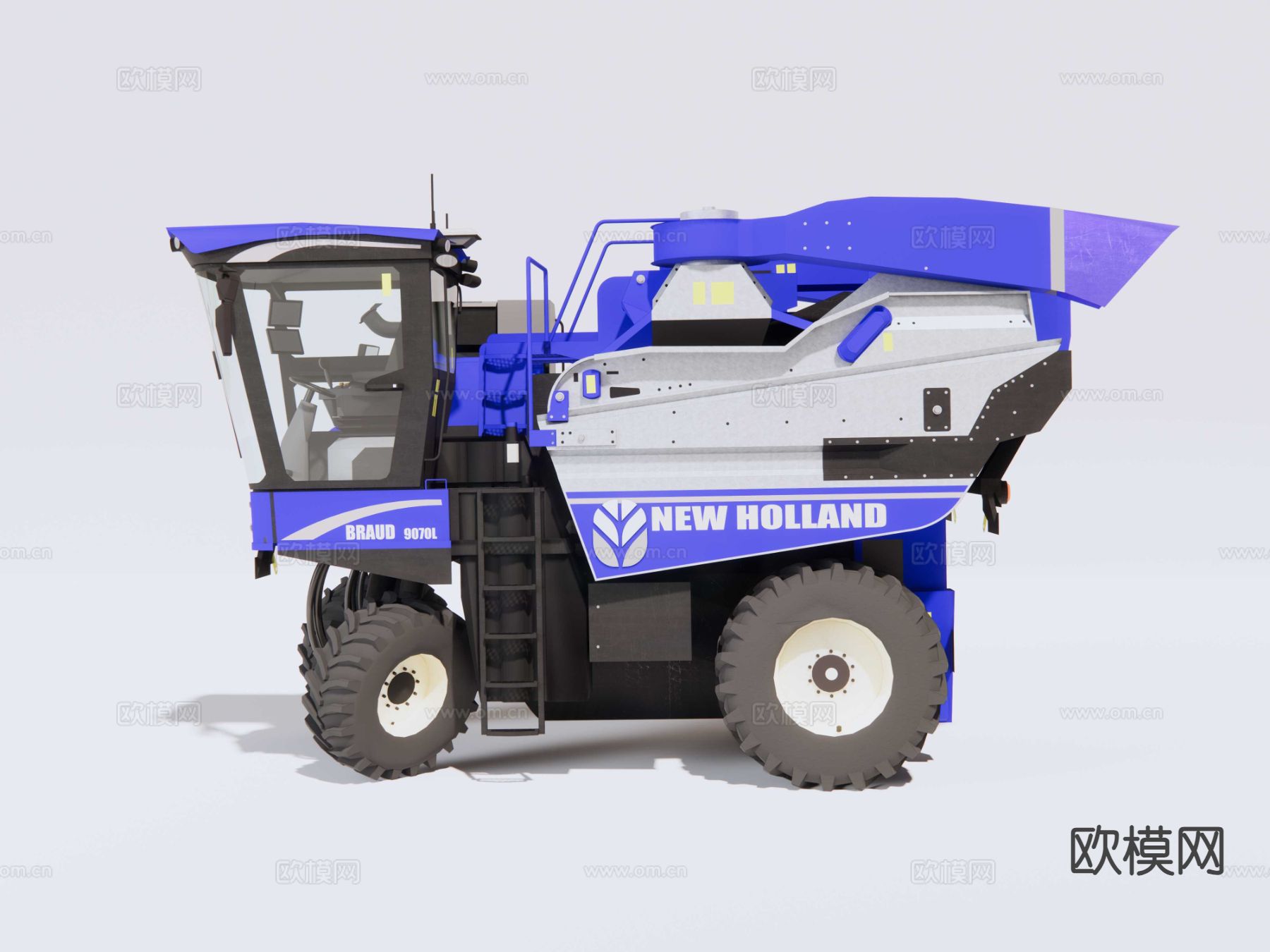 联合收割机su模型下载（渲染图6）