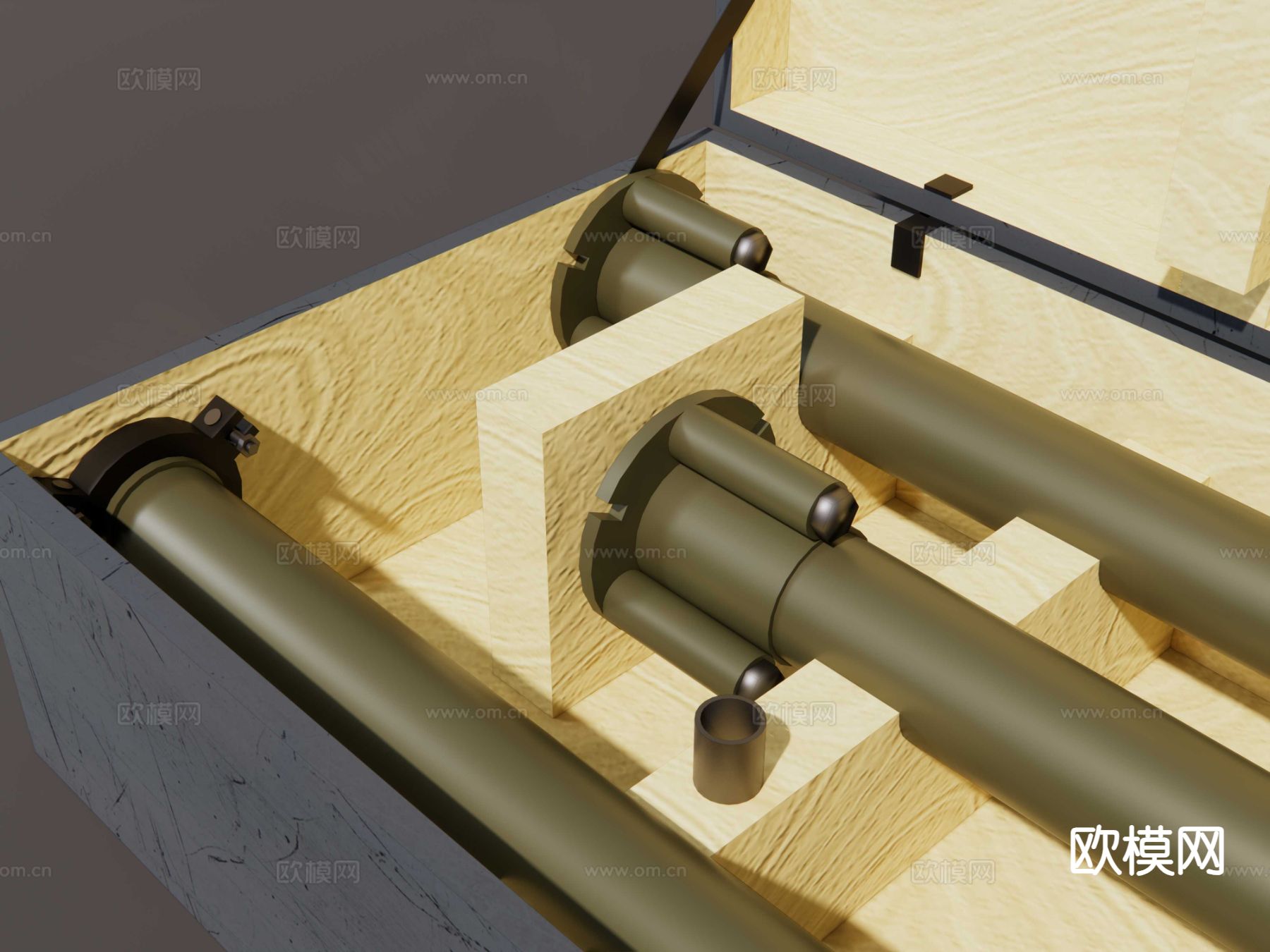 潜望镜 战壕观瞄镜su模型下载（渲染图4）