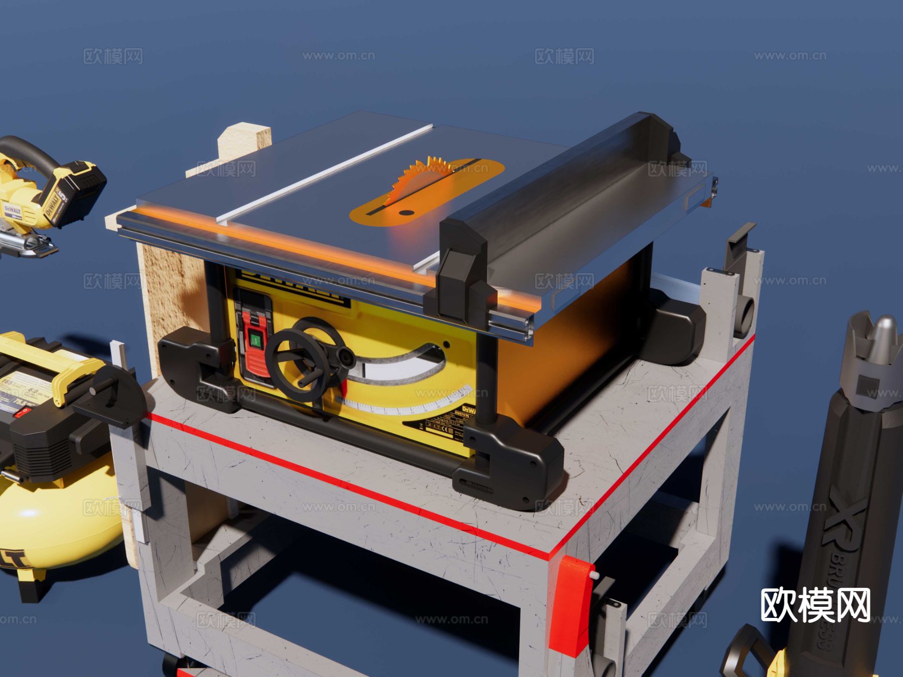 工业设备 机械设备 木工su模型下载（渲染图5）