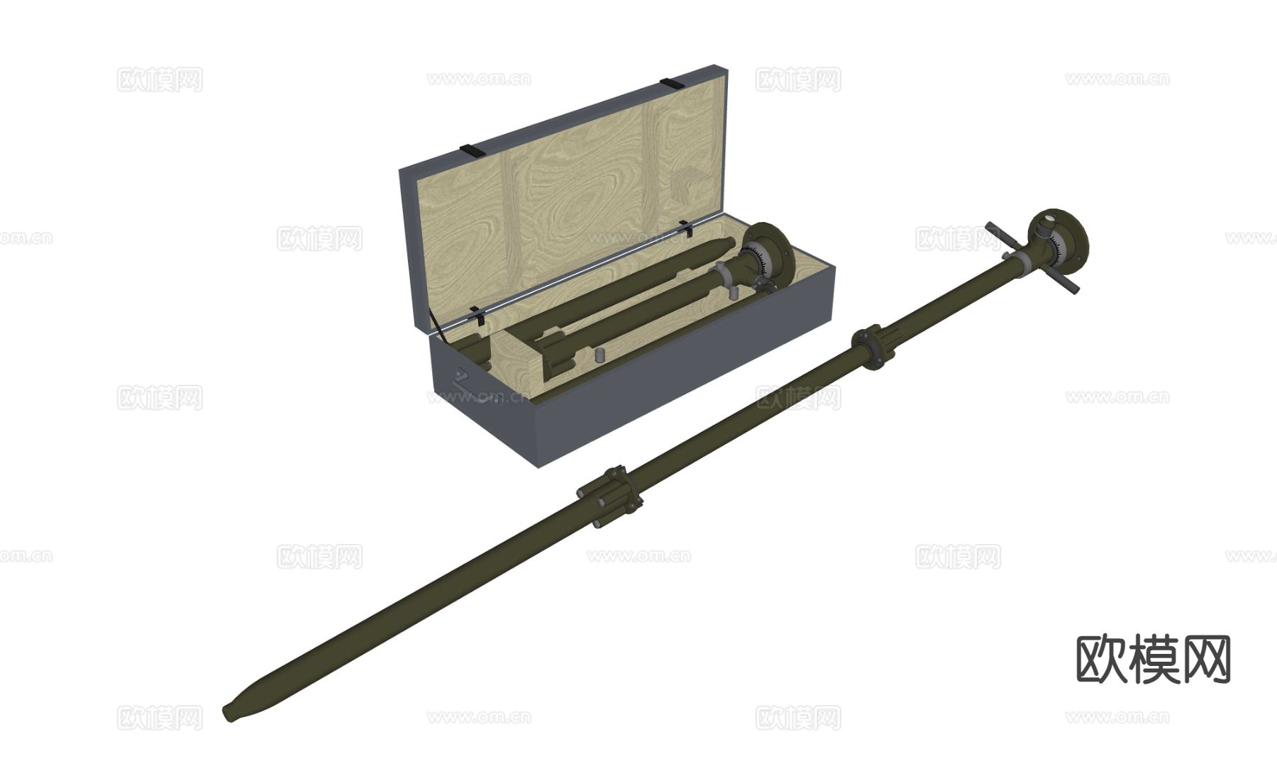 潜望镜 战壕观瞄镜su模型下载（渲染图1）