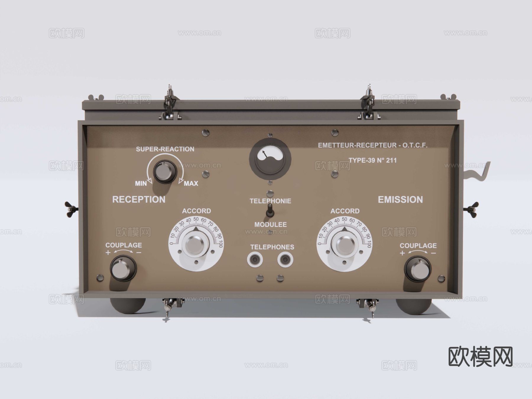 无线电接受发射器su模型下载（渲染图6）