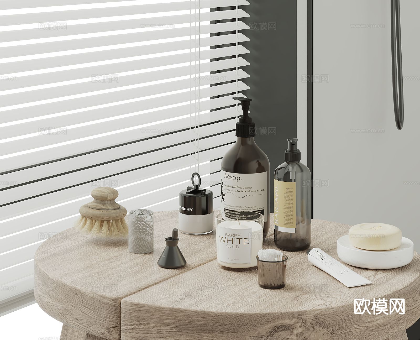 洗浴用品 洗发水 沐浴露 香皂su模型下载（渲染图2）