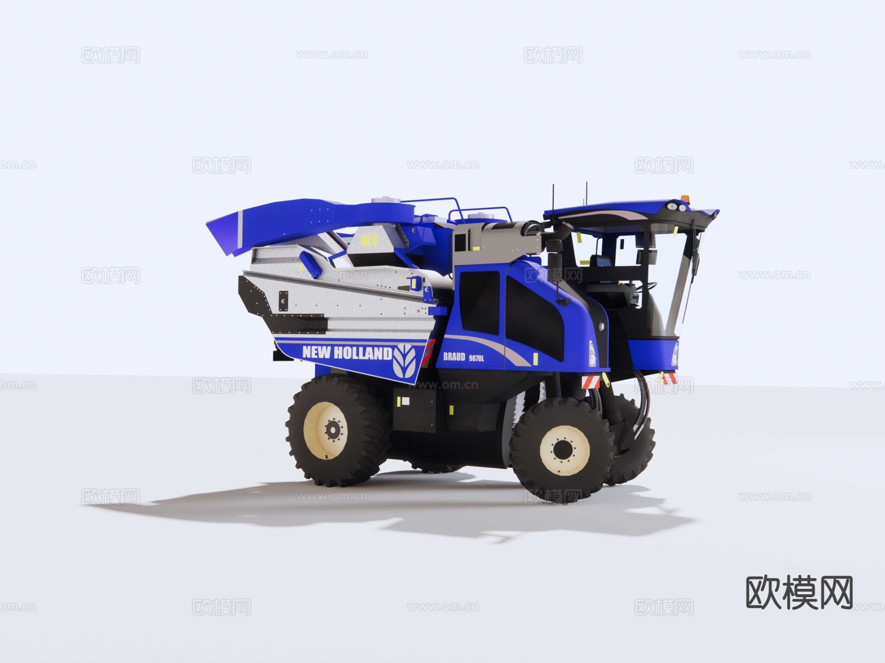 联合收割机su模型下载（渲染图4）