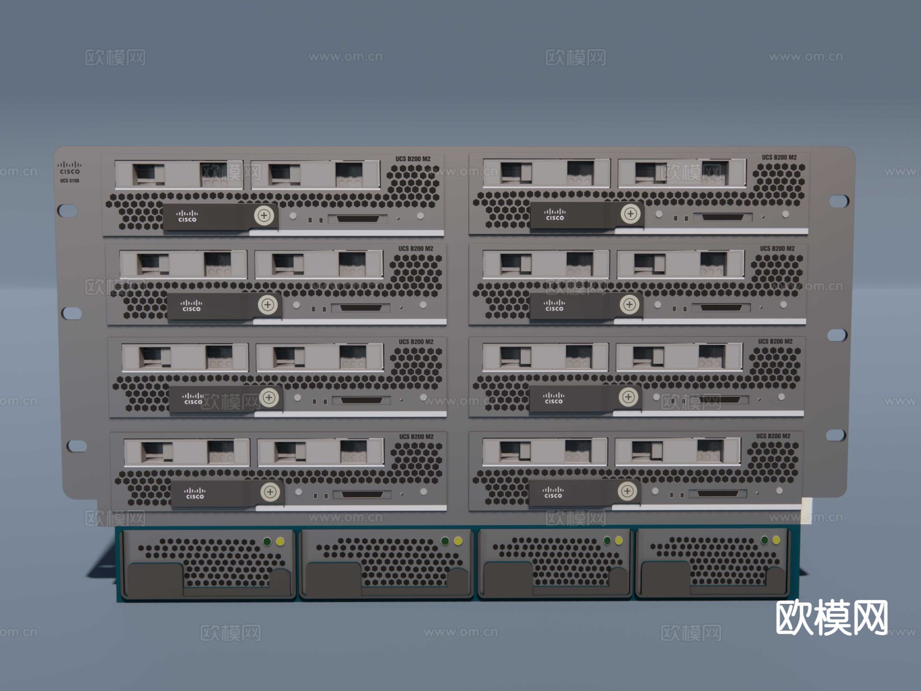 机房服务器 储存器su模型下载（渲染图4）