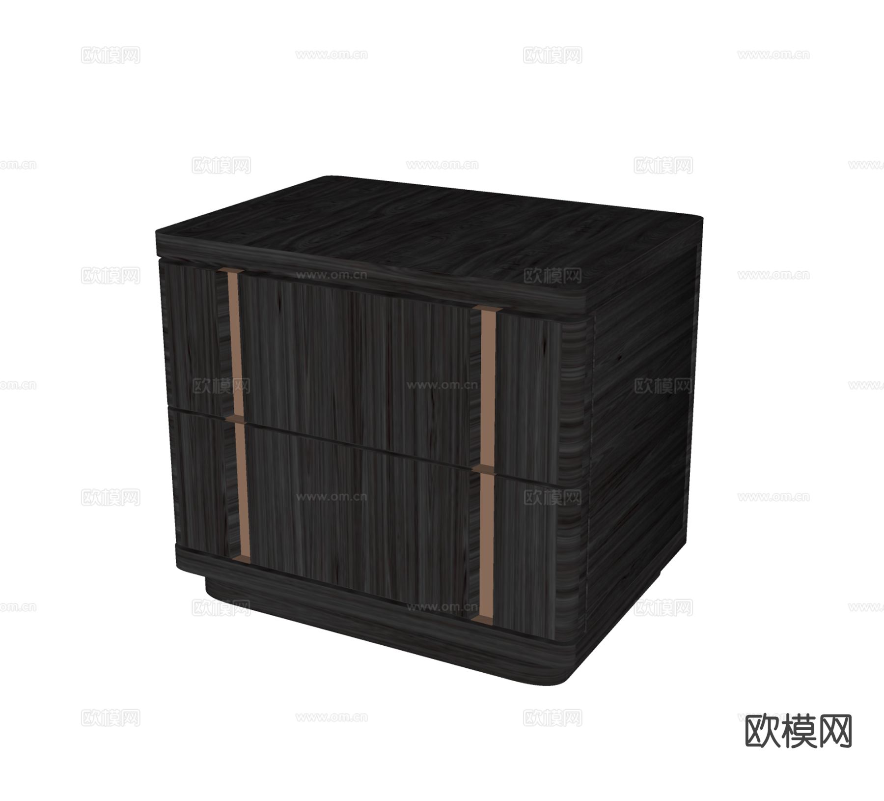 轻奢床头柜su模型下载（渲染图1）