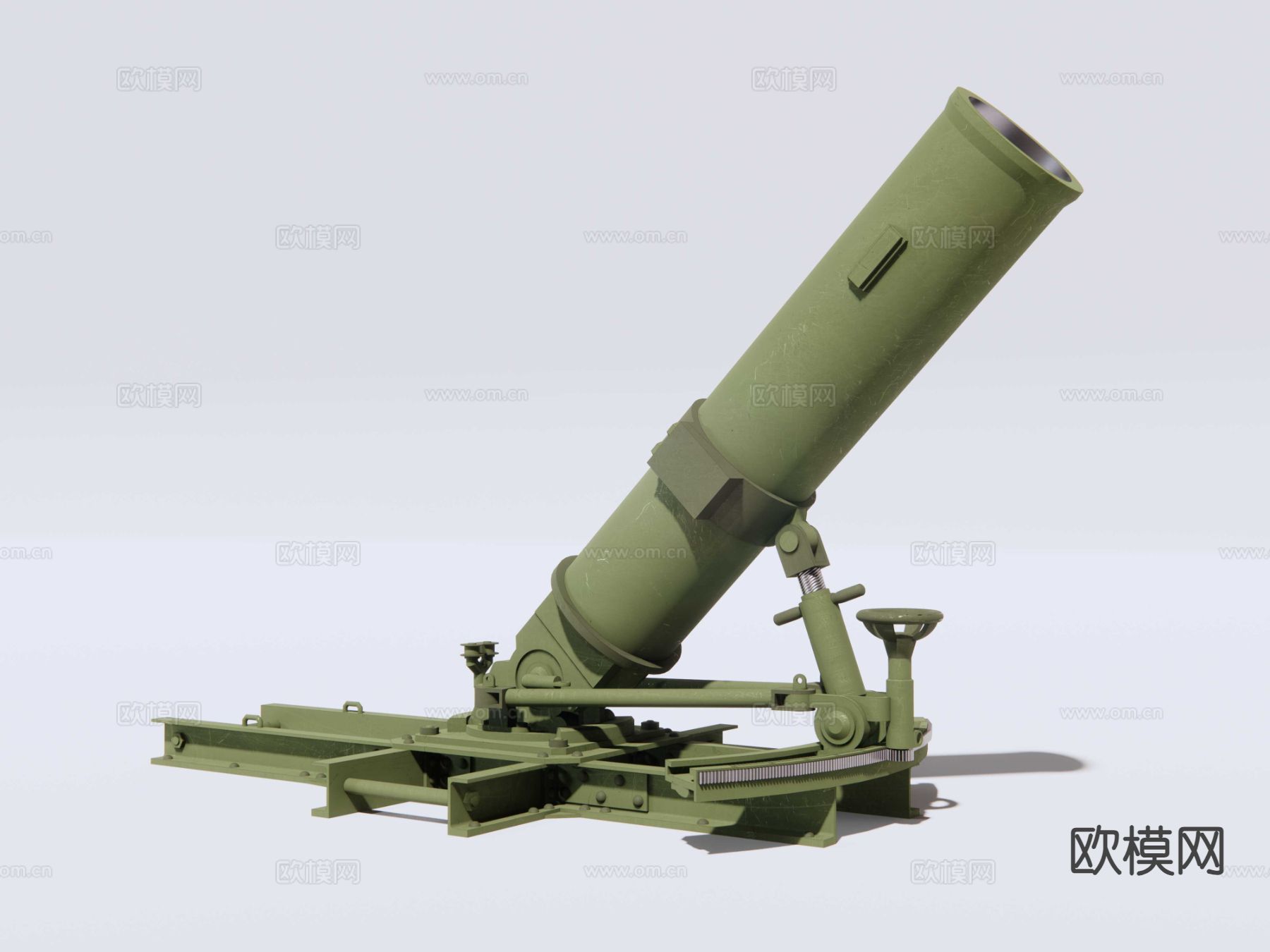 军事武器 掷弹筒 迫击炮su模型下载（渲染图6）