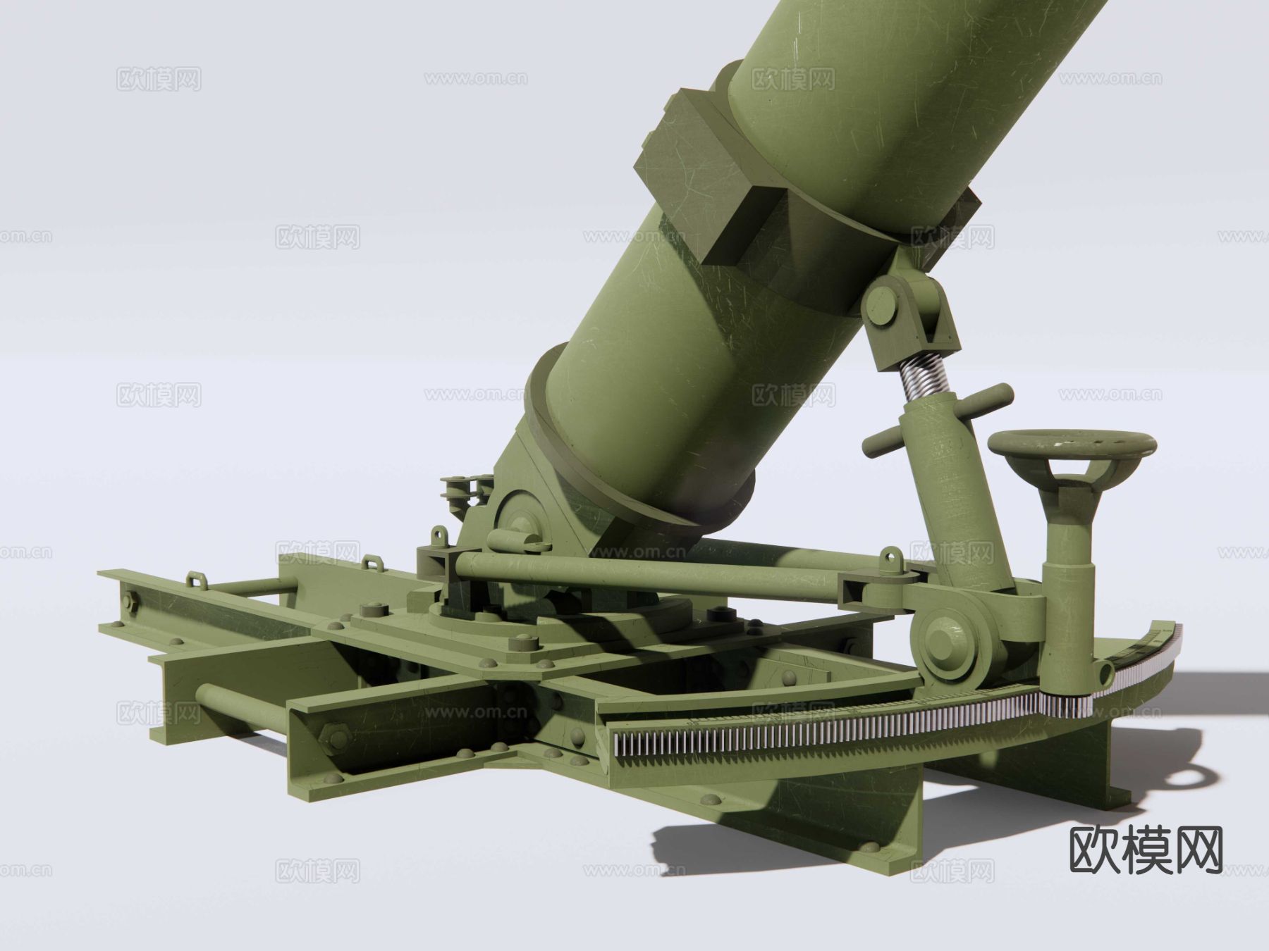 军事武器 掷弹筒 迫击炮su模型下载（渲染图3）