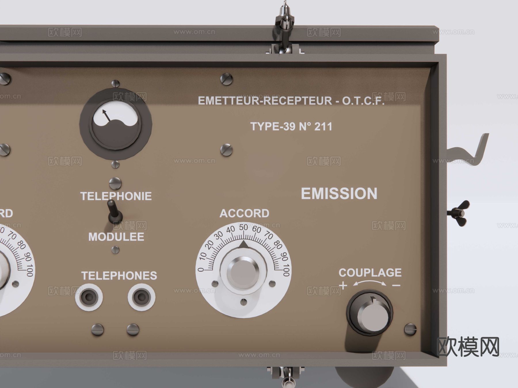 无线电接受发射器su模型下载（渲染图5）