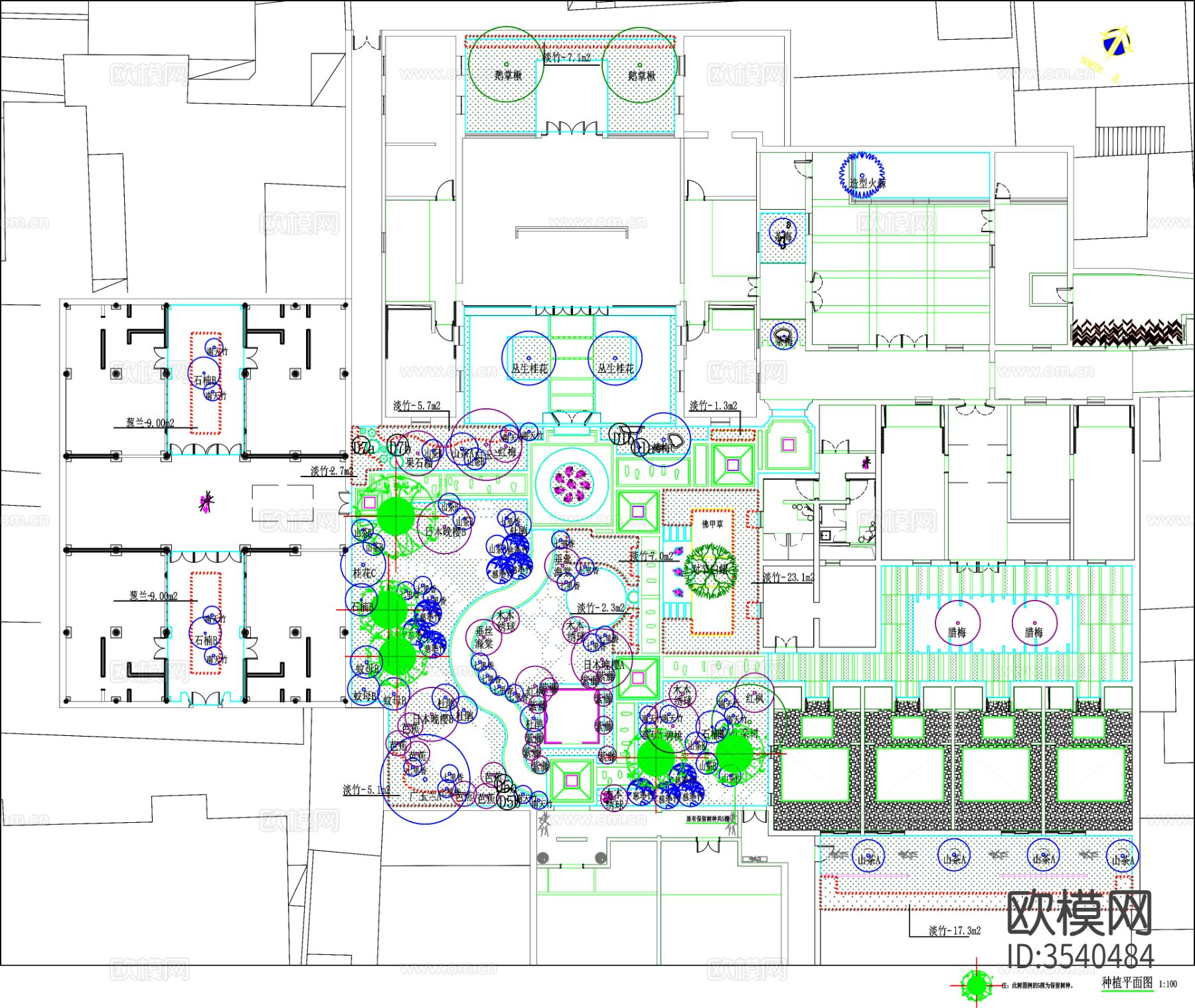 空中花园CAD施工图下载（渲染图3）
