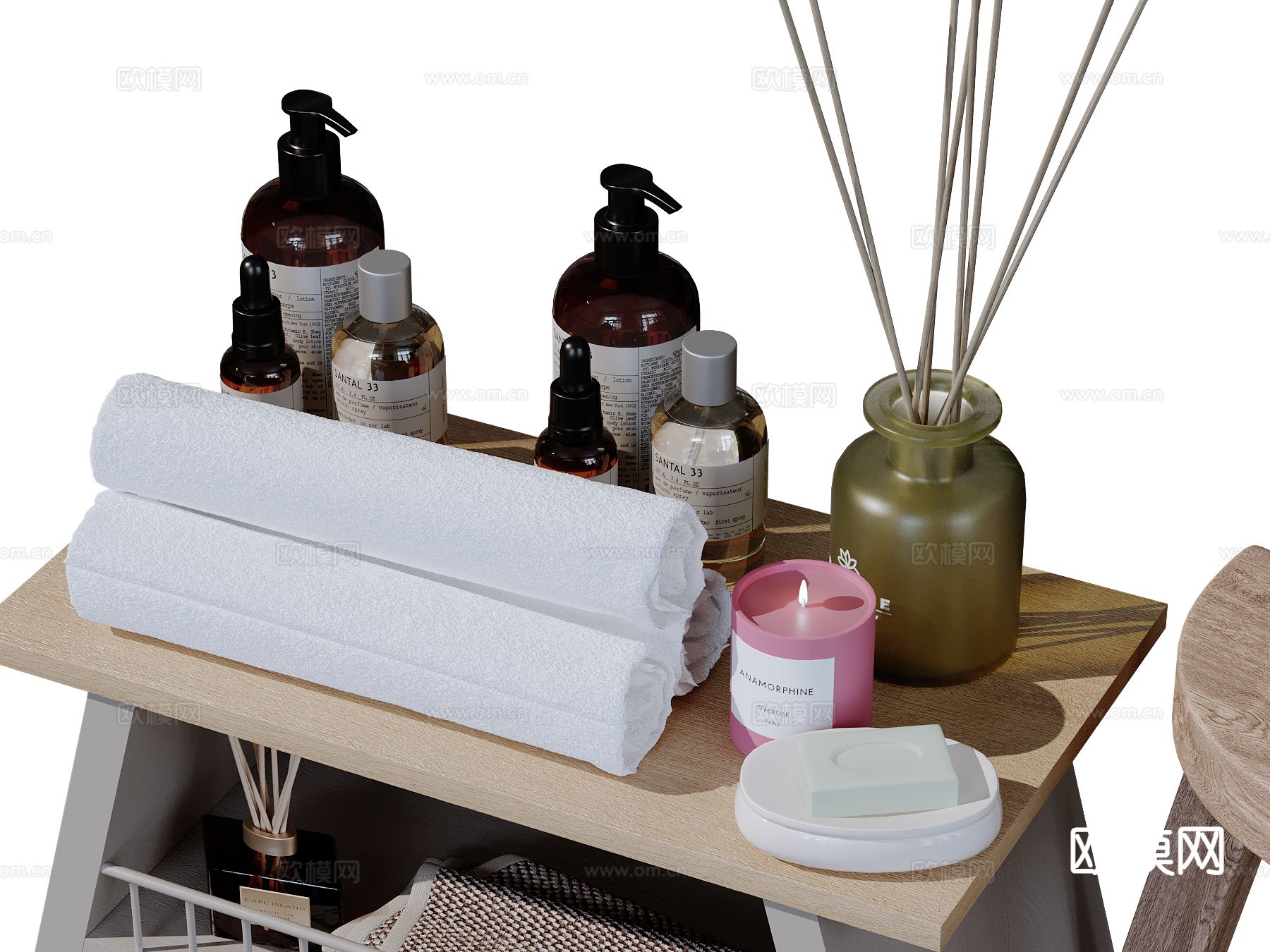 洗护用品 卫浴用品su模型下载（渲染图2）