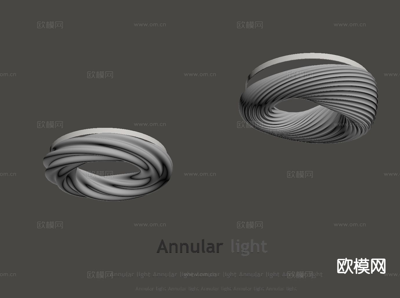 奶油风吸顶灯su模型下载（渲染图1）
