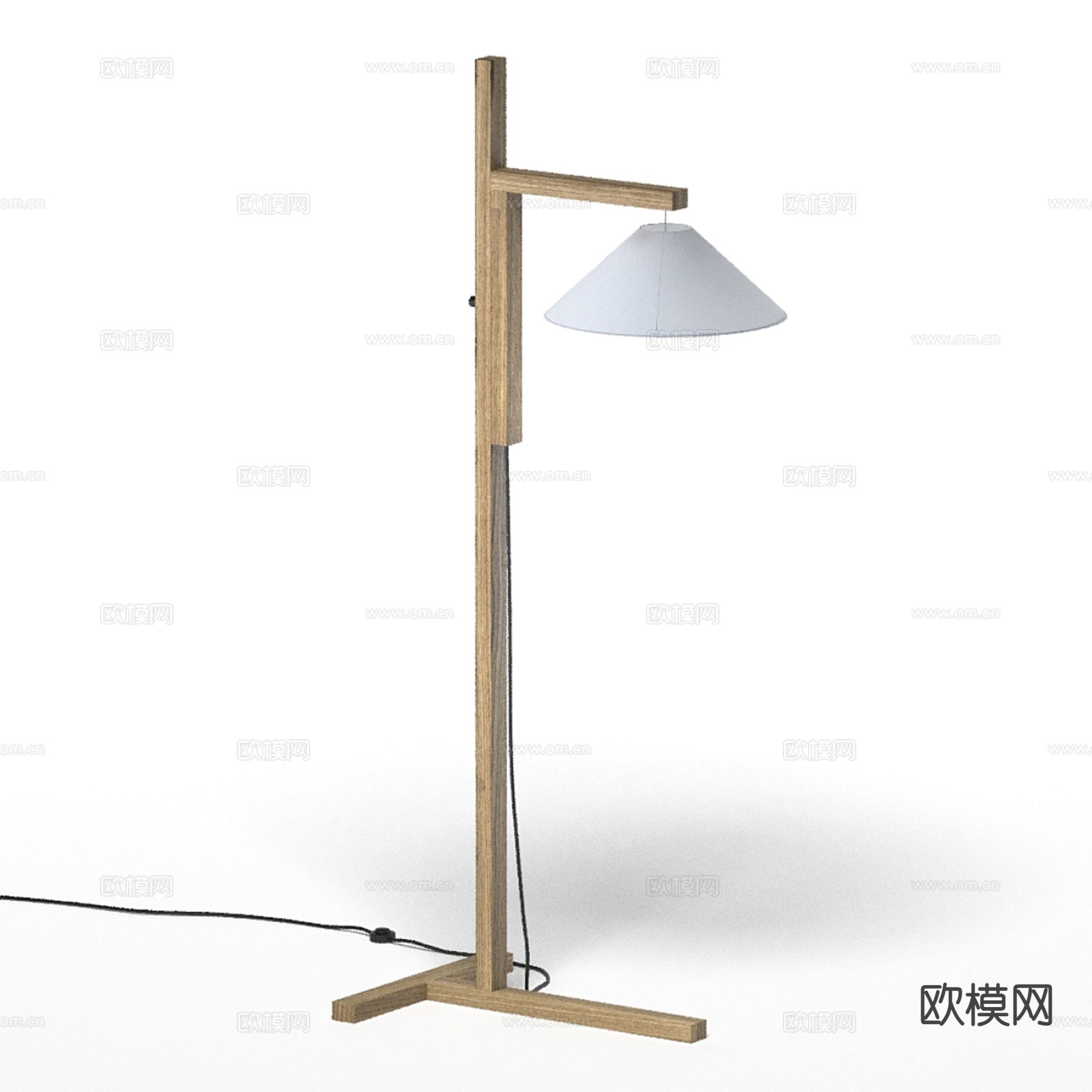 现代落地灯3d模型下载