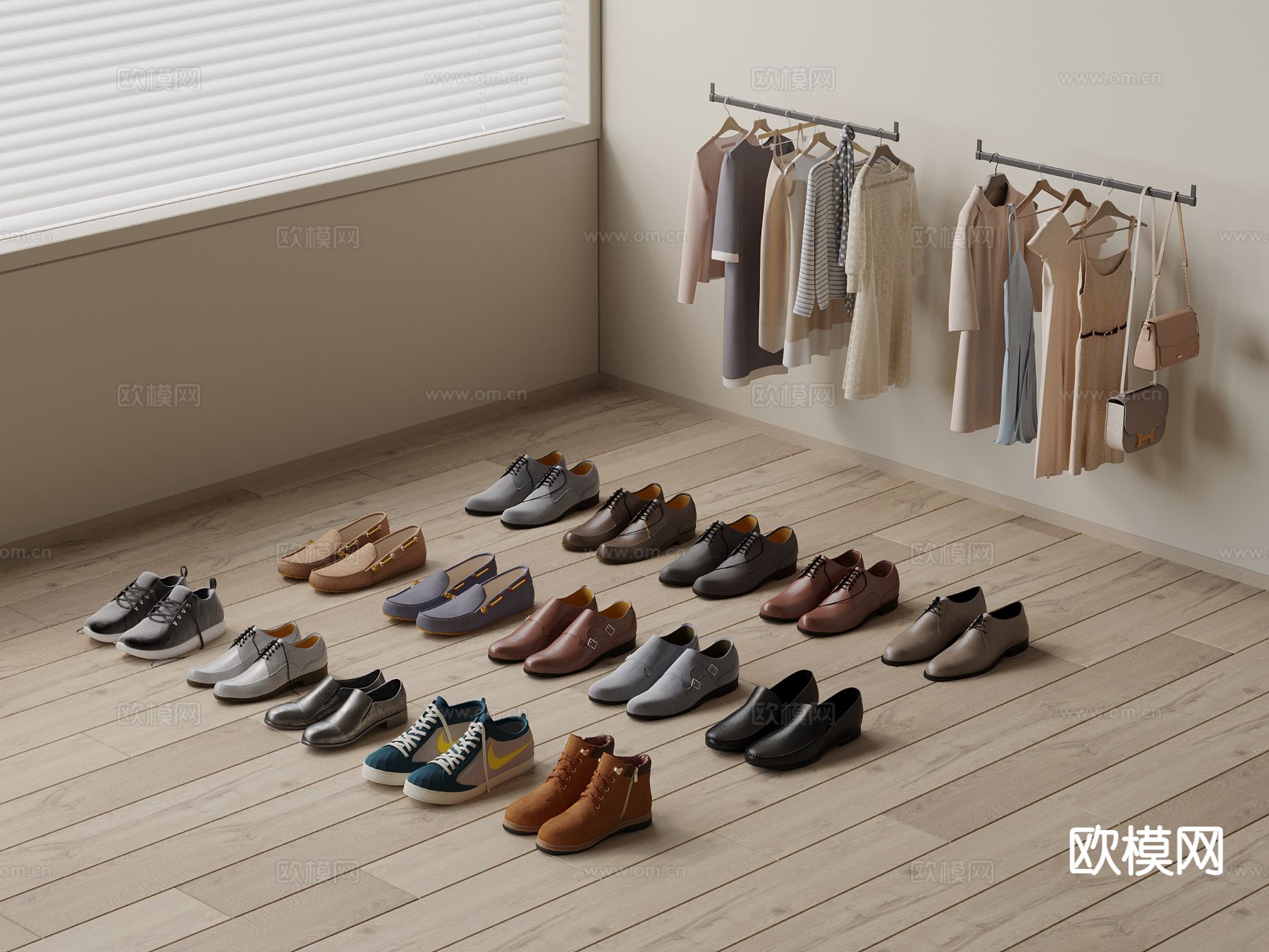 衣服 鞋帽 包 服饰su模型下载（渲染图2）