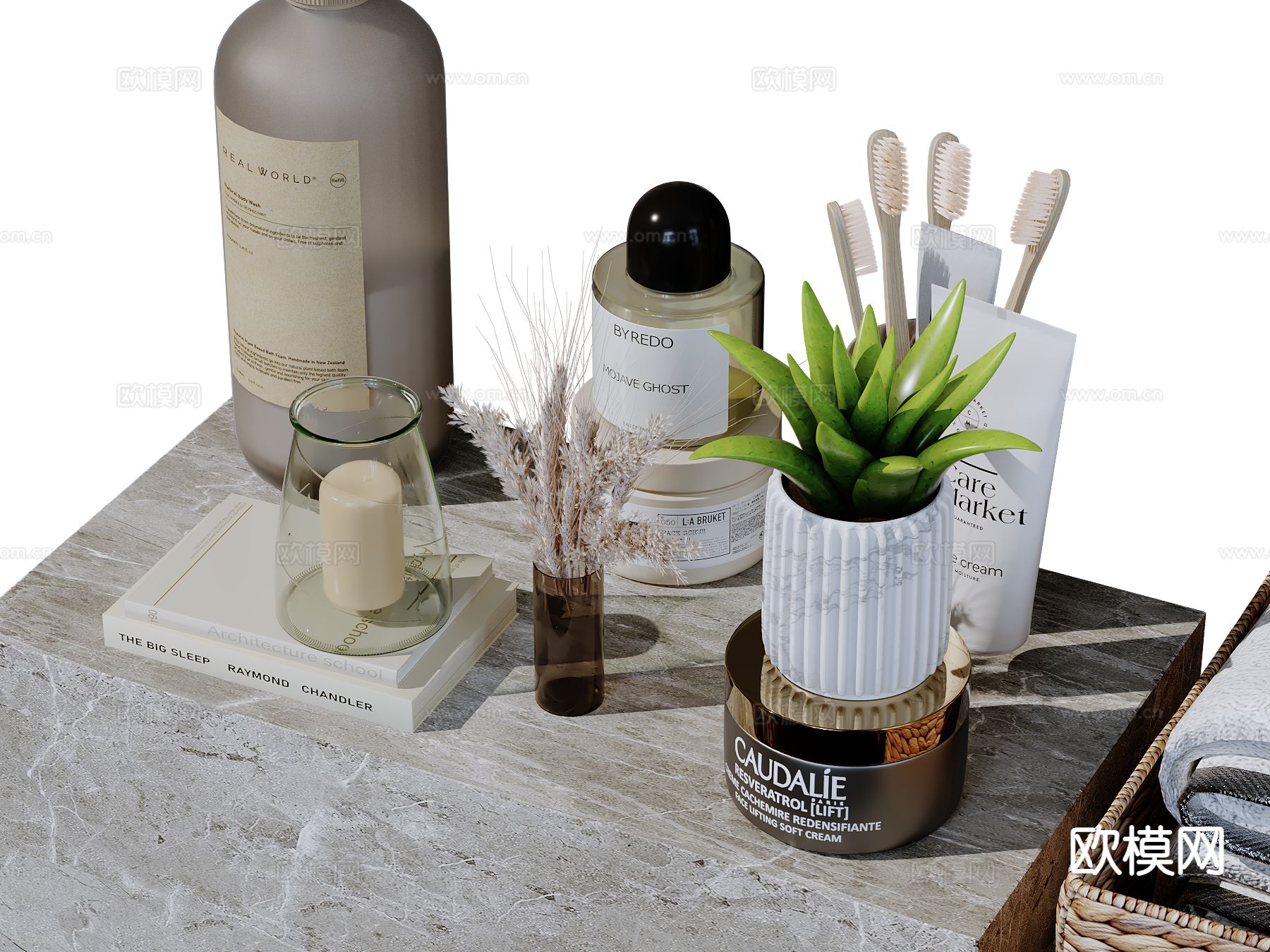 洗护用品 卫浴用品su模型下载（渲染图2）