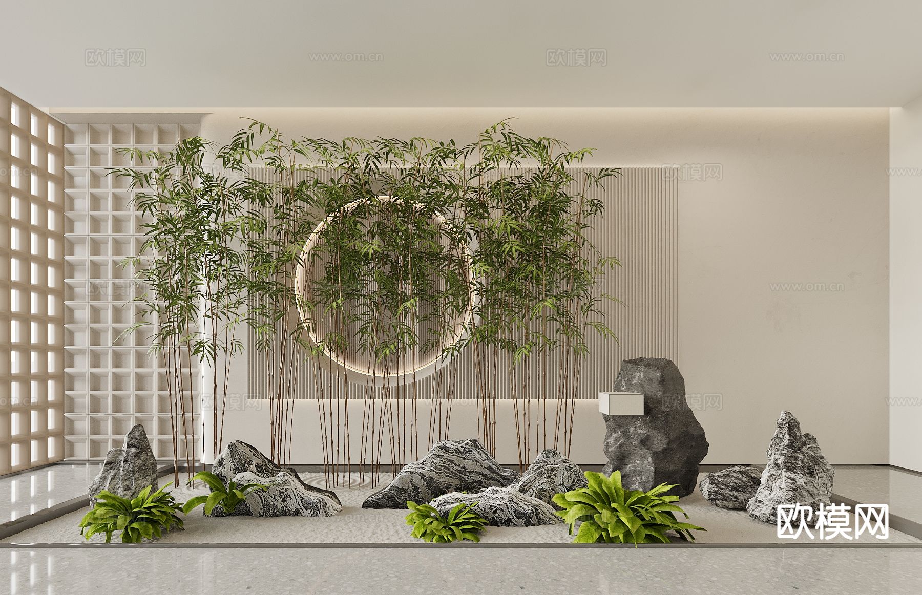 竹子造景植物 禅意竹子 景观竹群 青竹3d模型下载