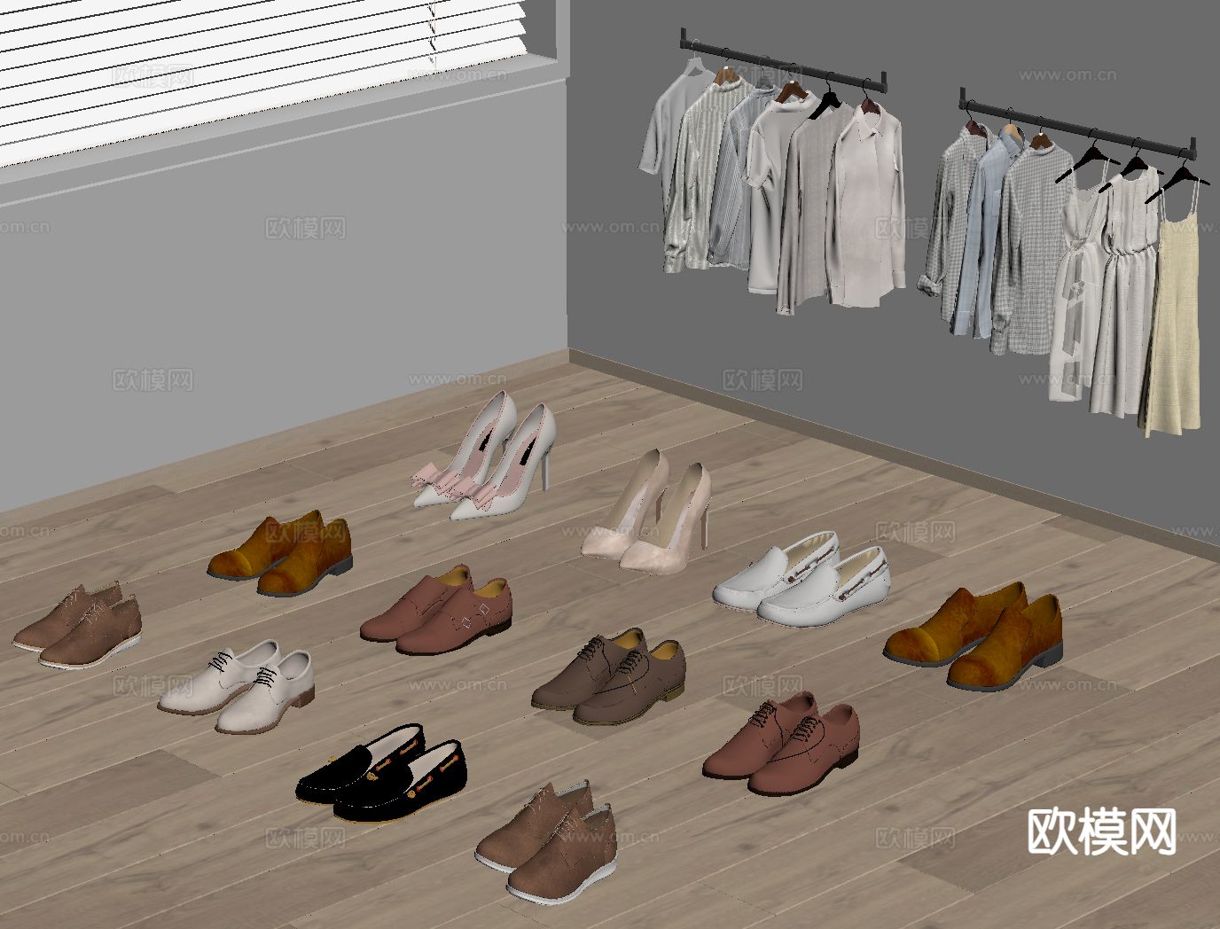 衣服 鞋帽 服饰su模型下载（渲染图1）