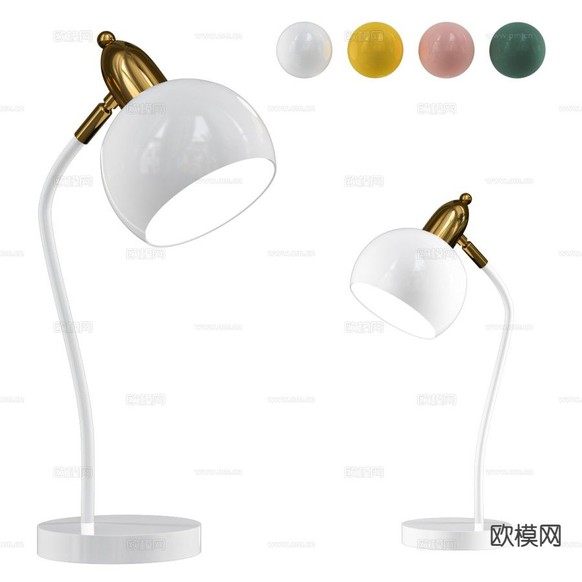 Macaroon 台灯3d模型下载(渲染图1)
