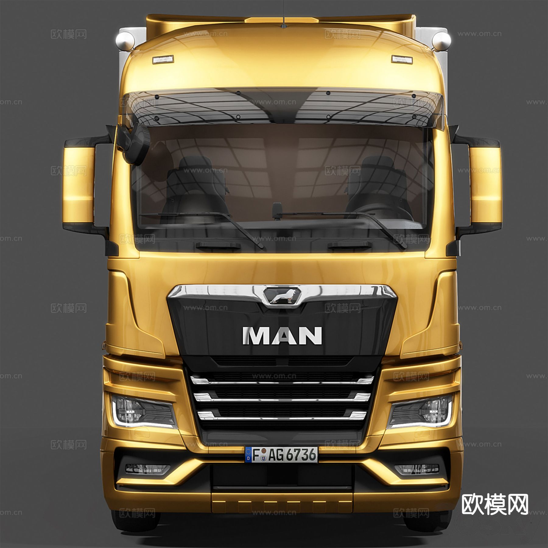 TGX运输车 卡车3d模型