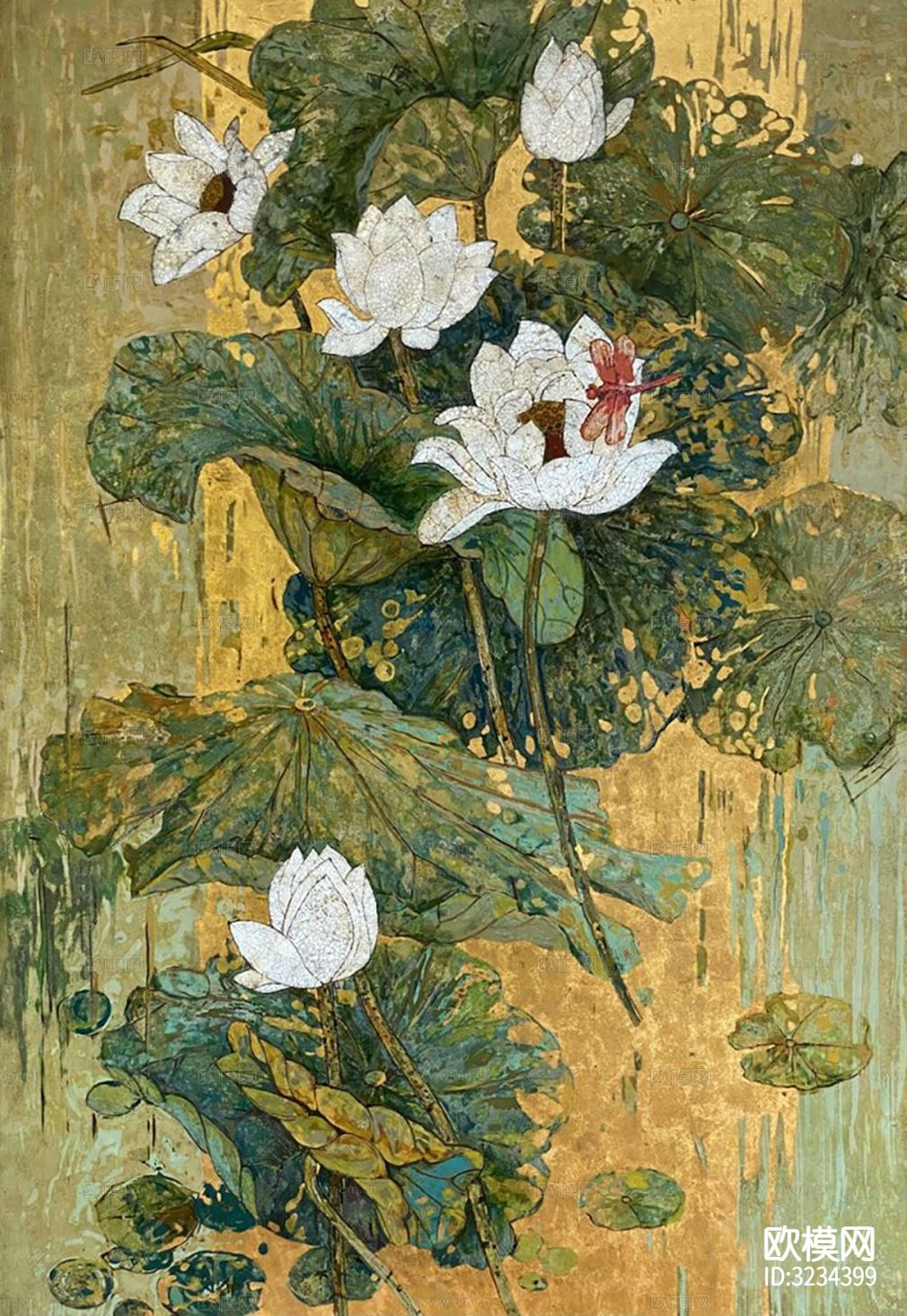 中式装饰画挂画贴图下载