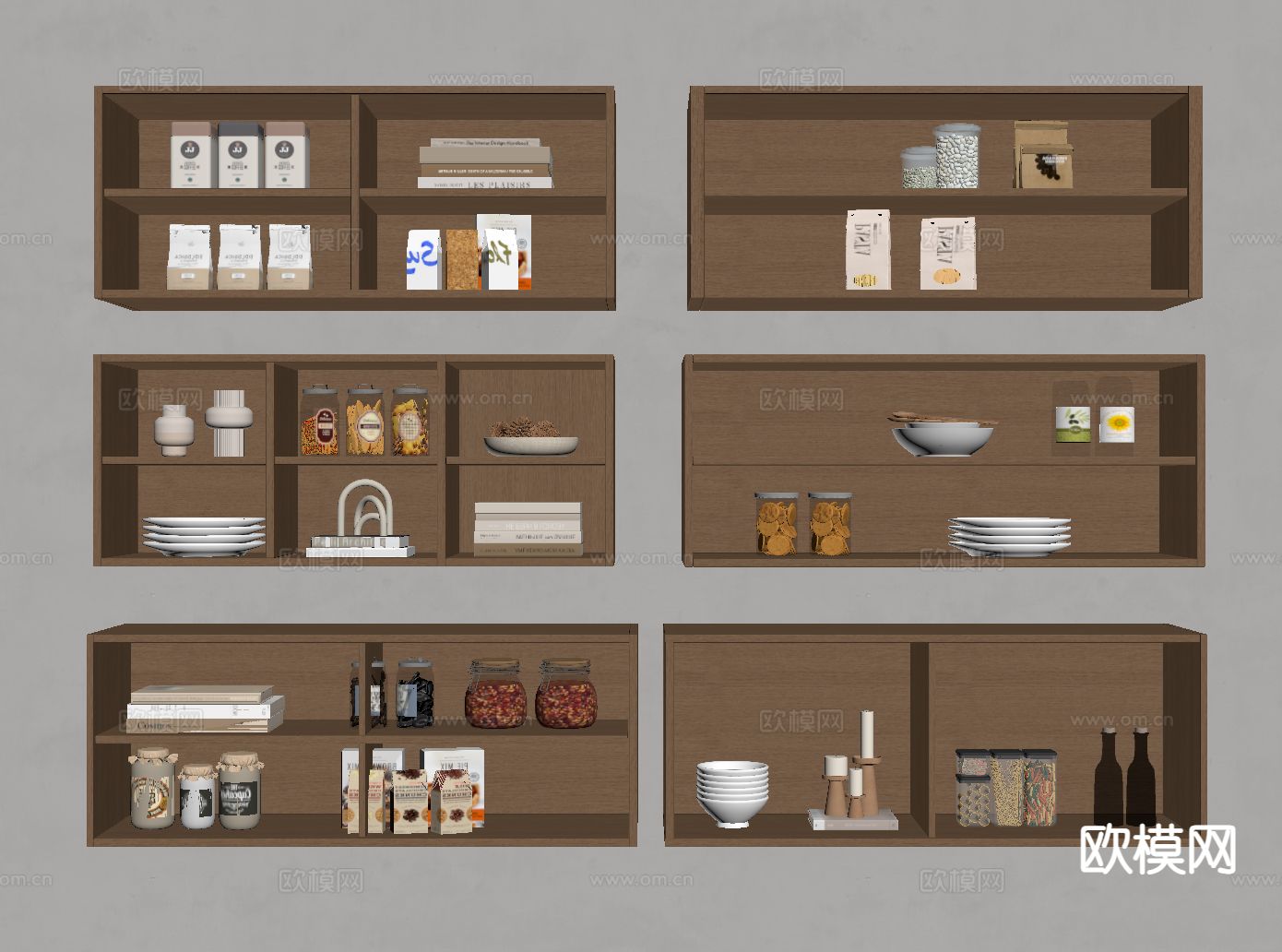 壁柜 吊柜 橱柜su模型下载（渲染图1）