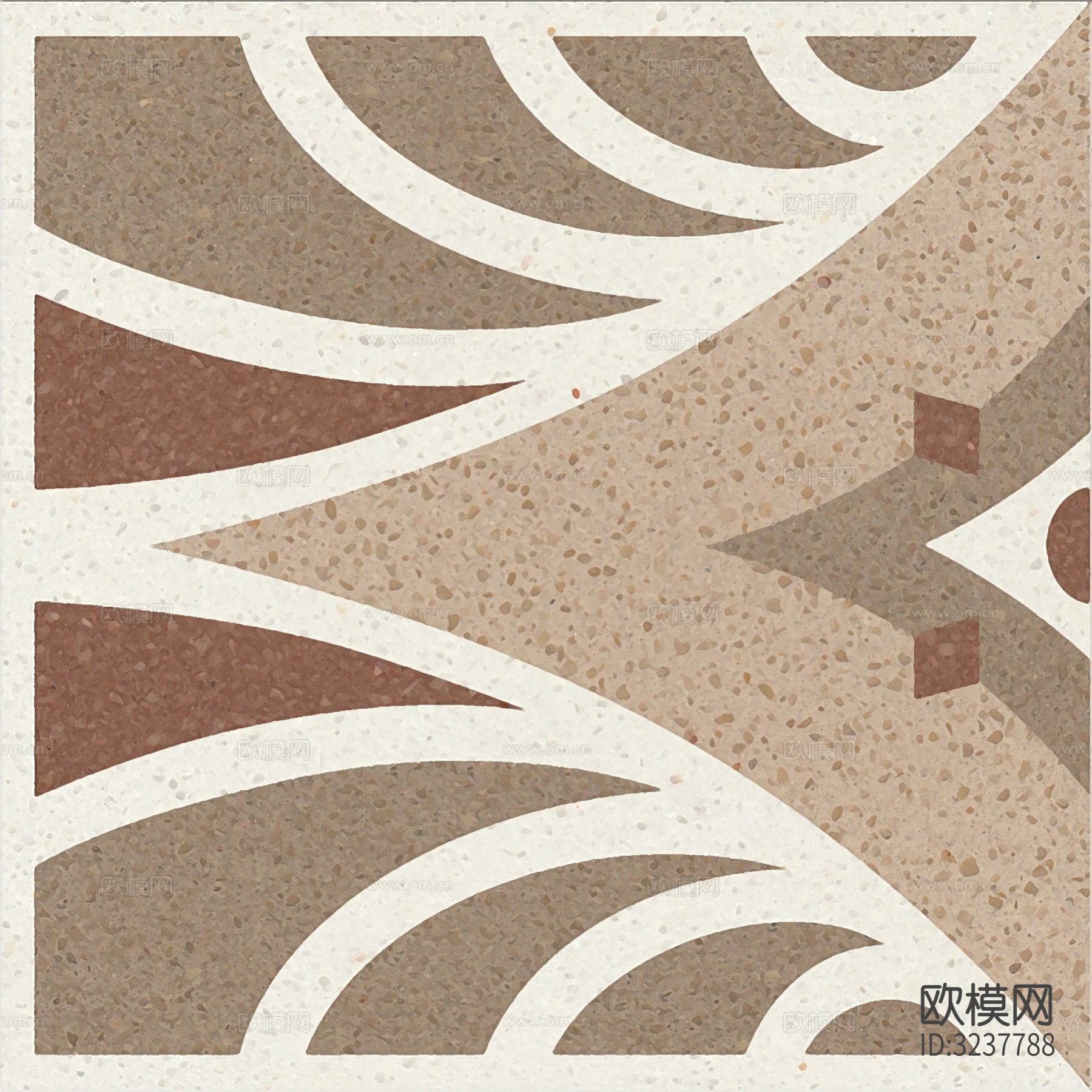 灰色现代简约水磨石花砖贴图下载