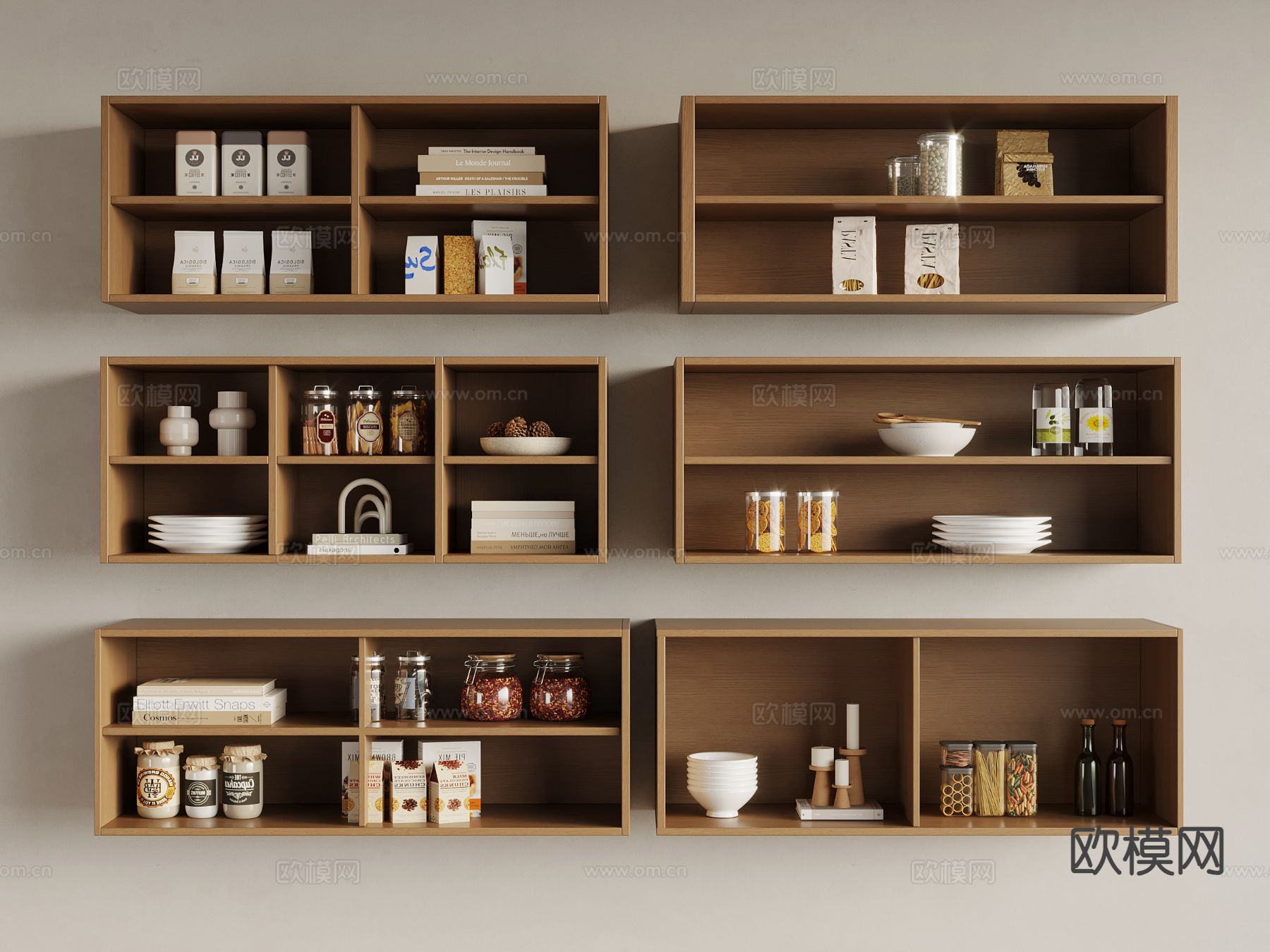 壁柜 吊柜 橱柜su模型下载（渲染图2）