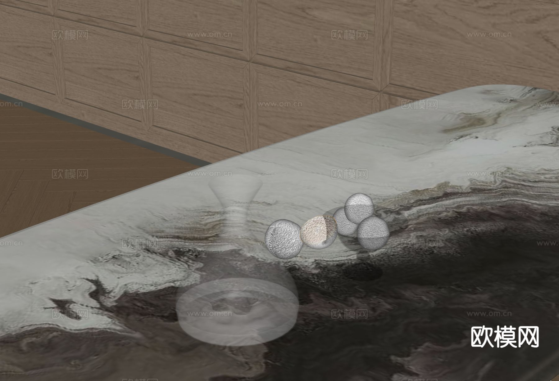 水壶 果盘su模型下载（渲染图1）