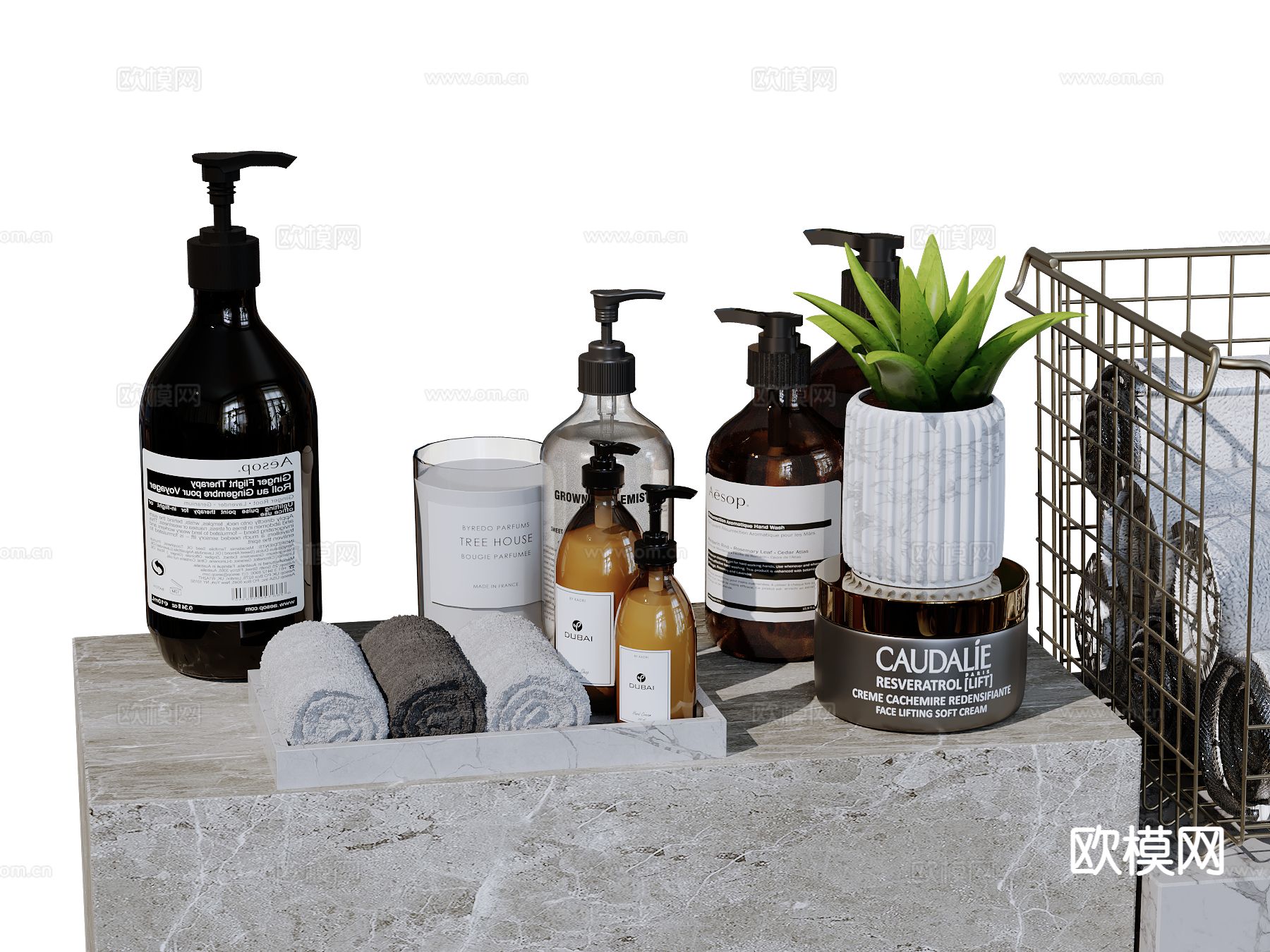 洗护用品 卫浴用品su模型下载（渲染图2）