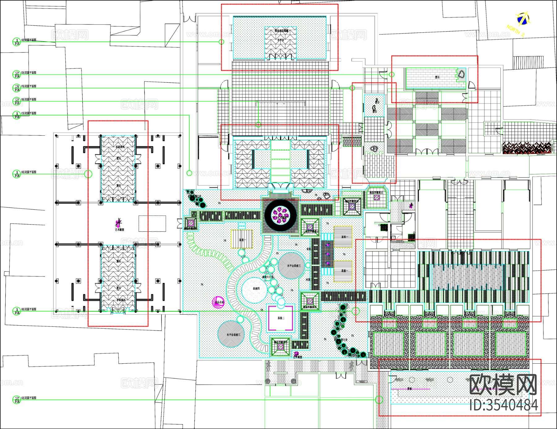 空中花园CAD施工图下载（渲染图6）