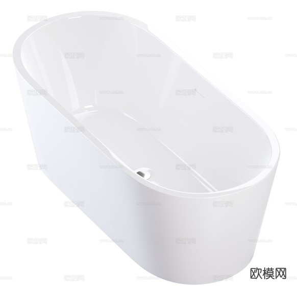 Salini 现代浴盆 浴缸3d模型下载(渲染图2)