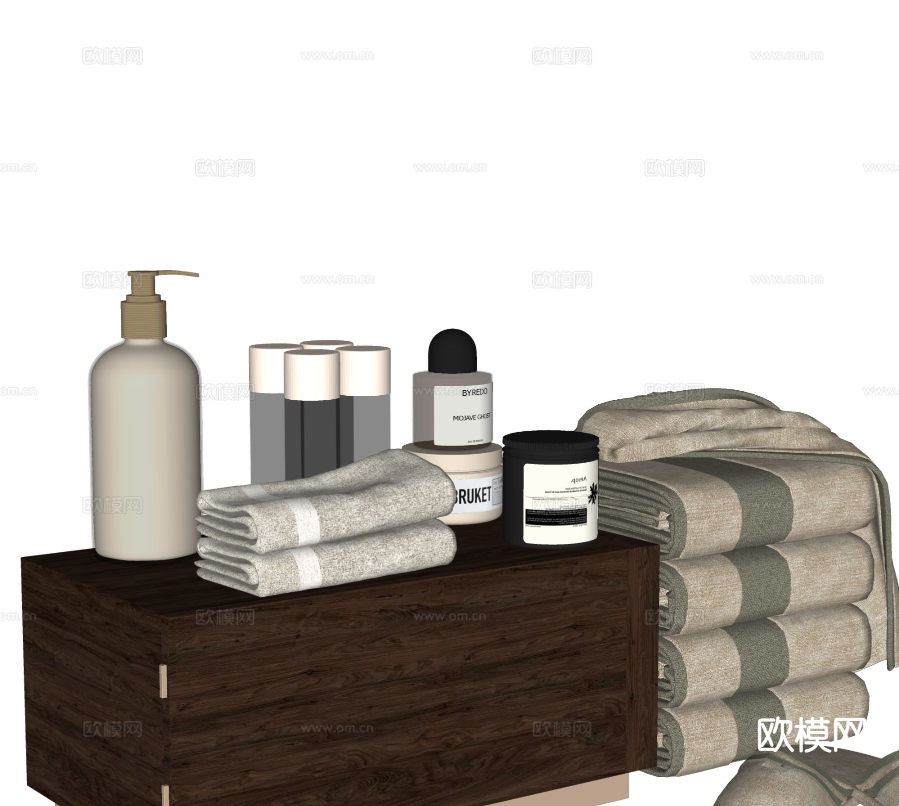 洗护用品 卫浴用品su模型下载（渲染图1）