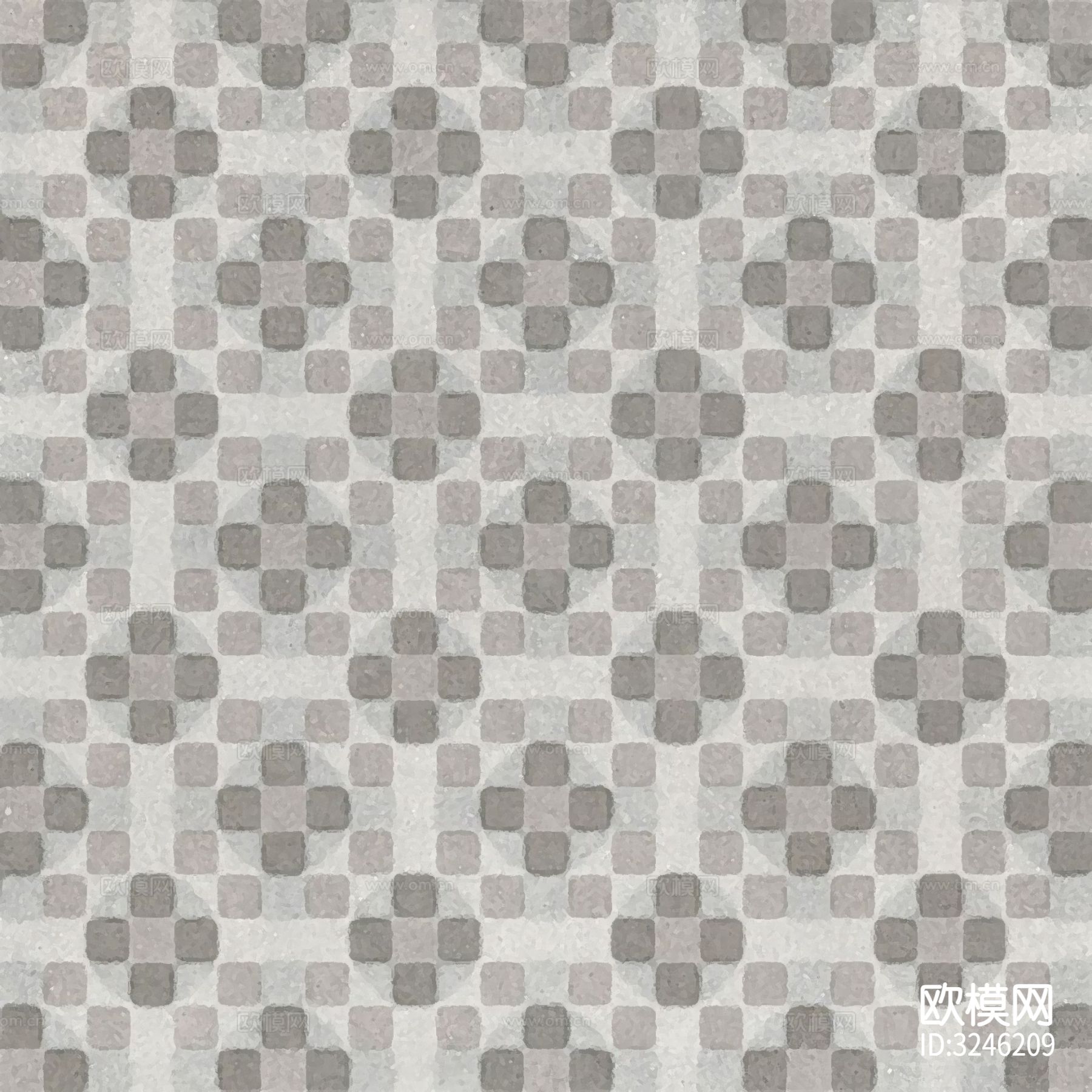 灰色现代简约花砖贴图下载