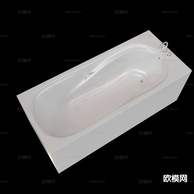 现代浴缸3d模型下载（渲染图1）